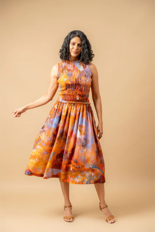 MIDSUMMER SMOCKED DRESS