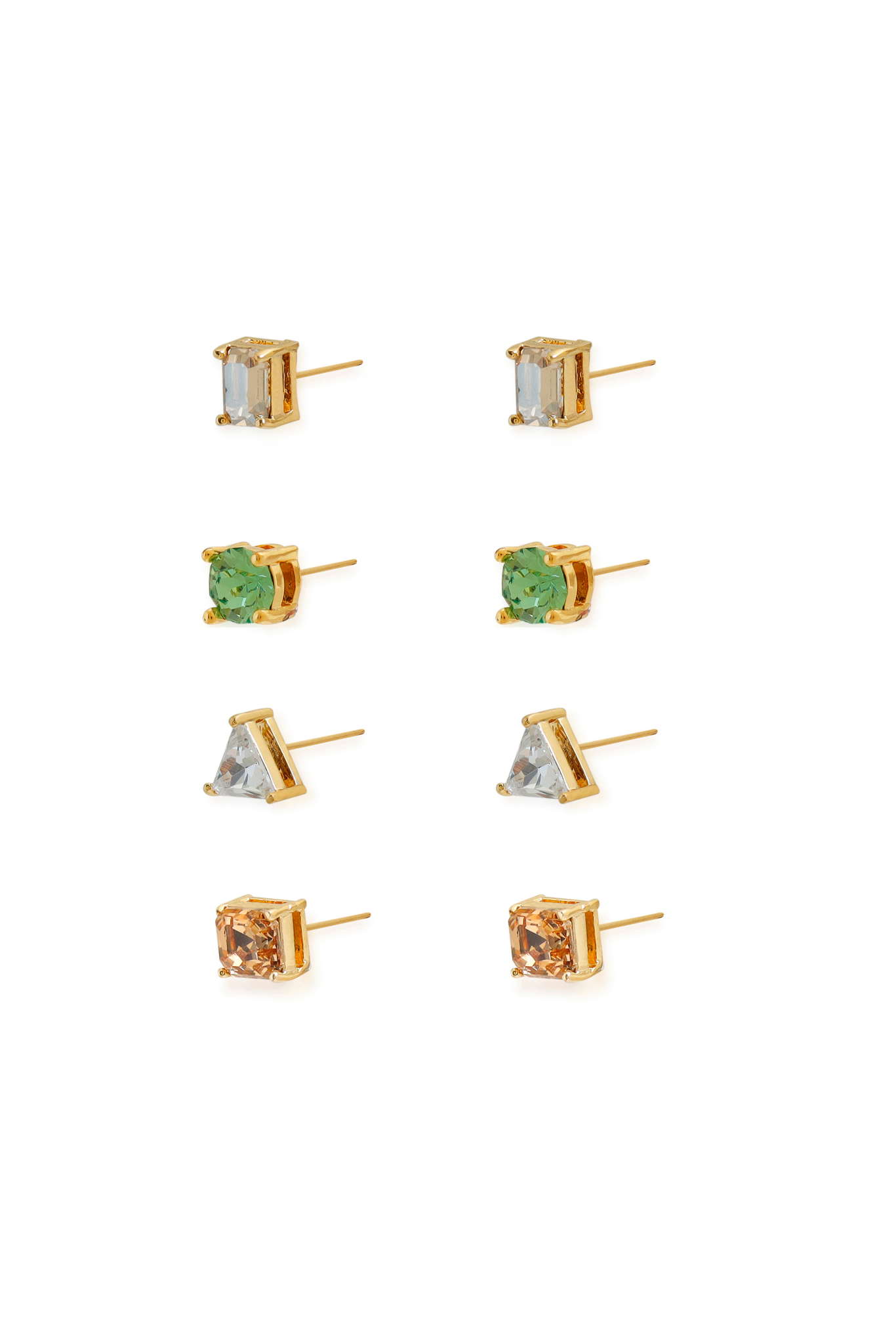 The Form Earrings - Green