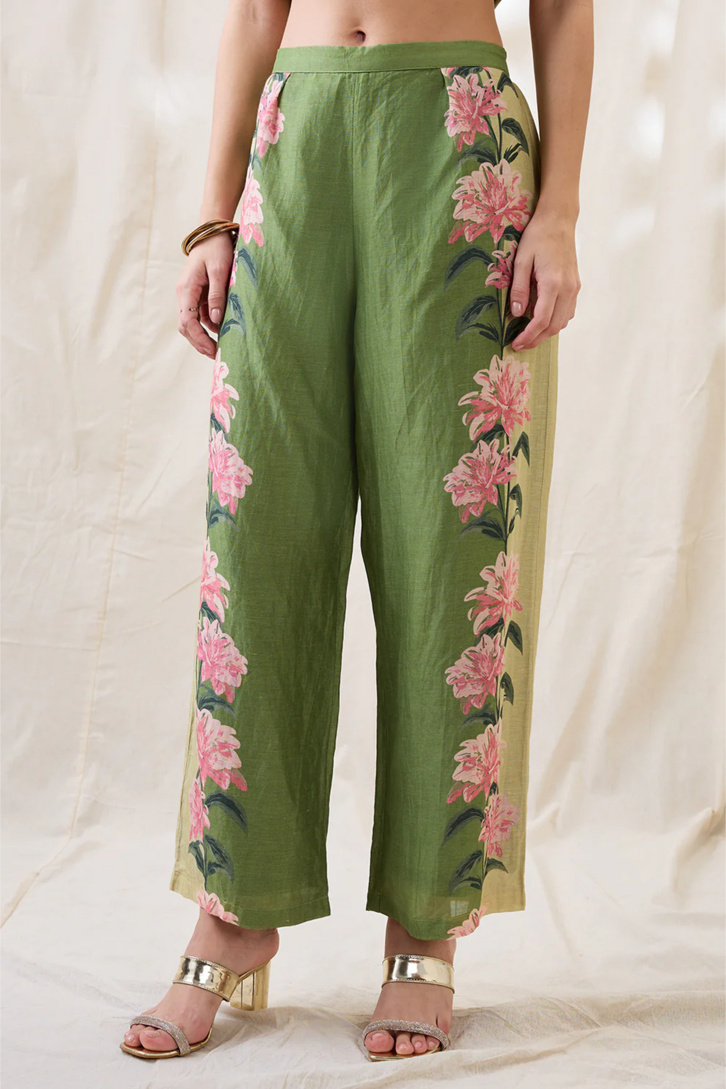Ravya Embellished Co-ord Set (Green)