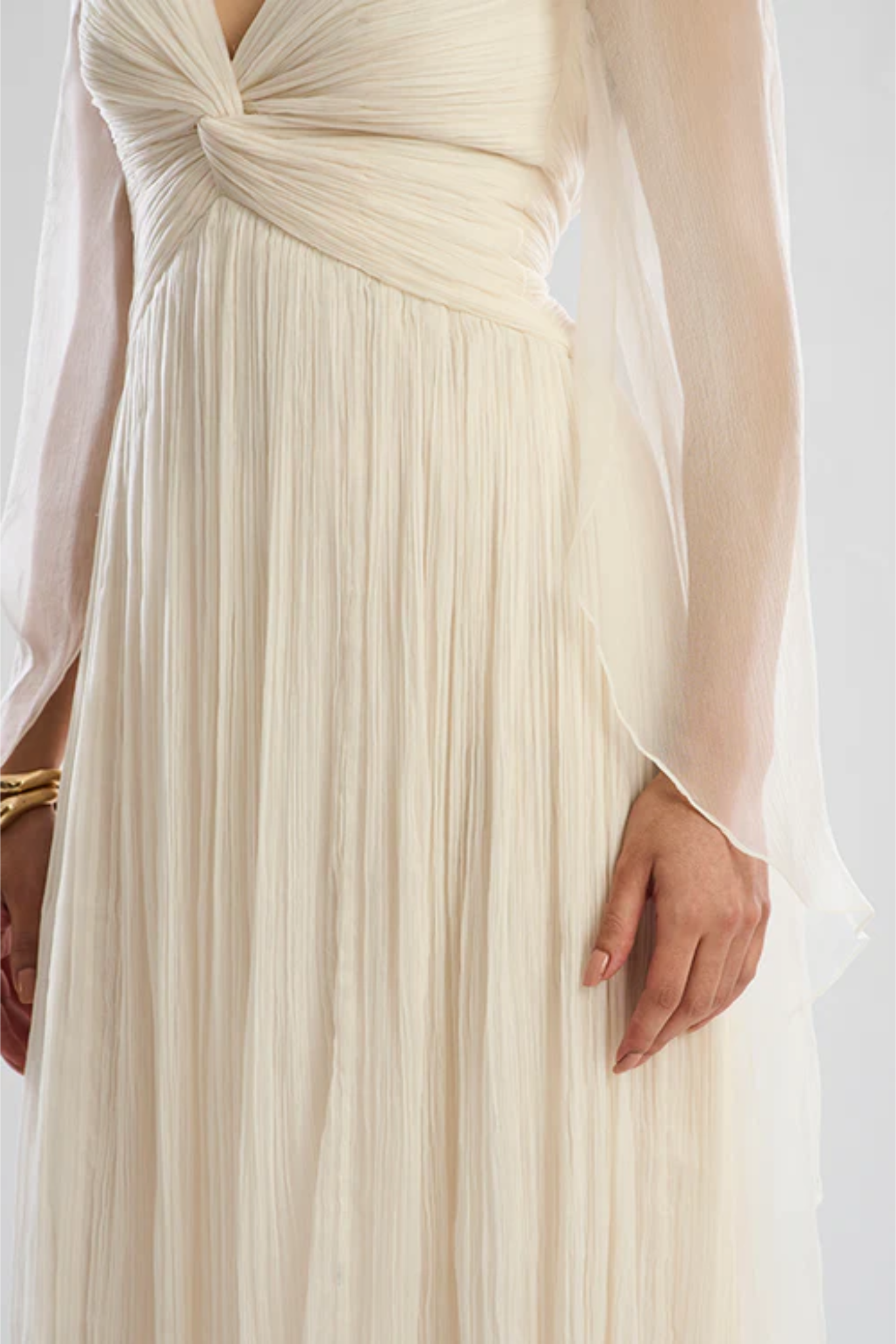 Dream Dress with Waterfall Sleeves