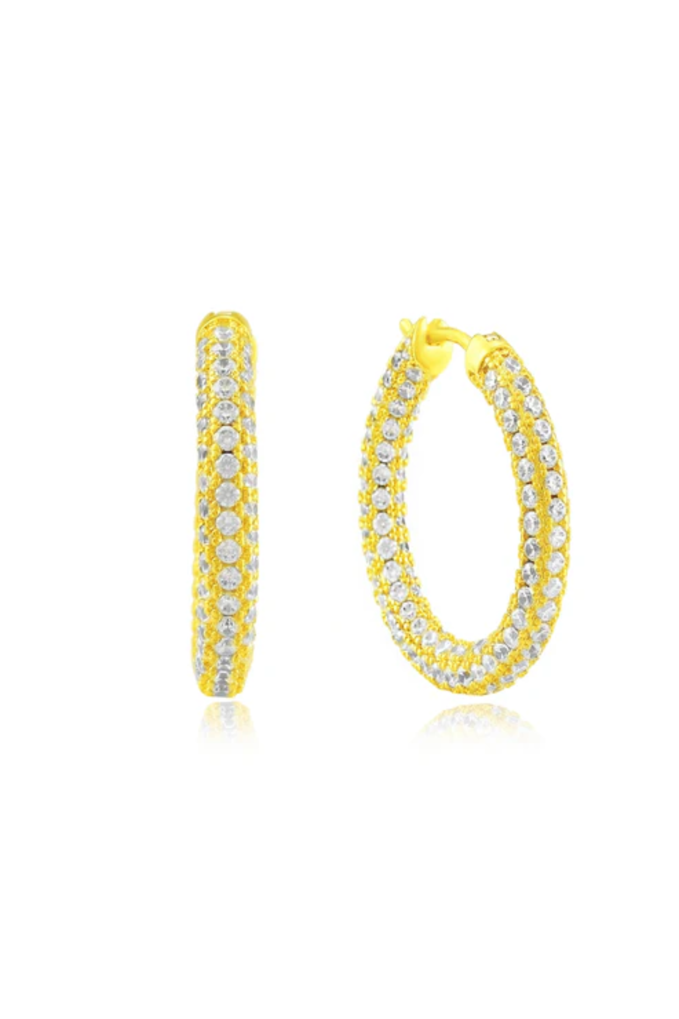 Studded Hoops Medium