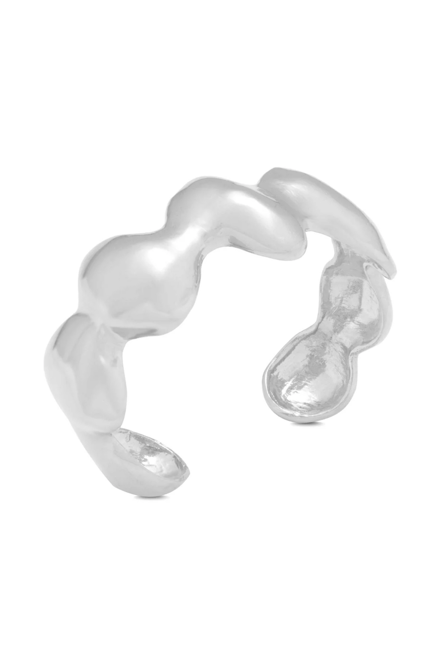 Ella Bracelet (medium wave) - Silver