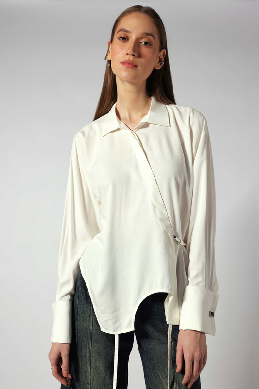 Lady In White Aloe Vera Shirt
