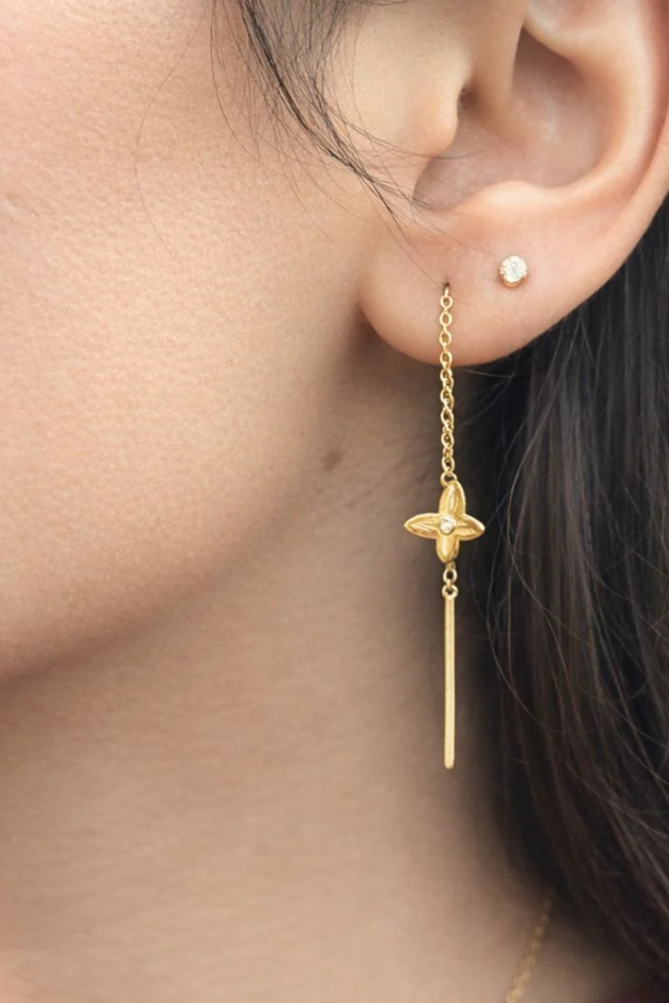 Butterfly Threader Earrings