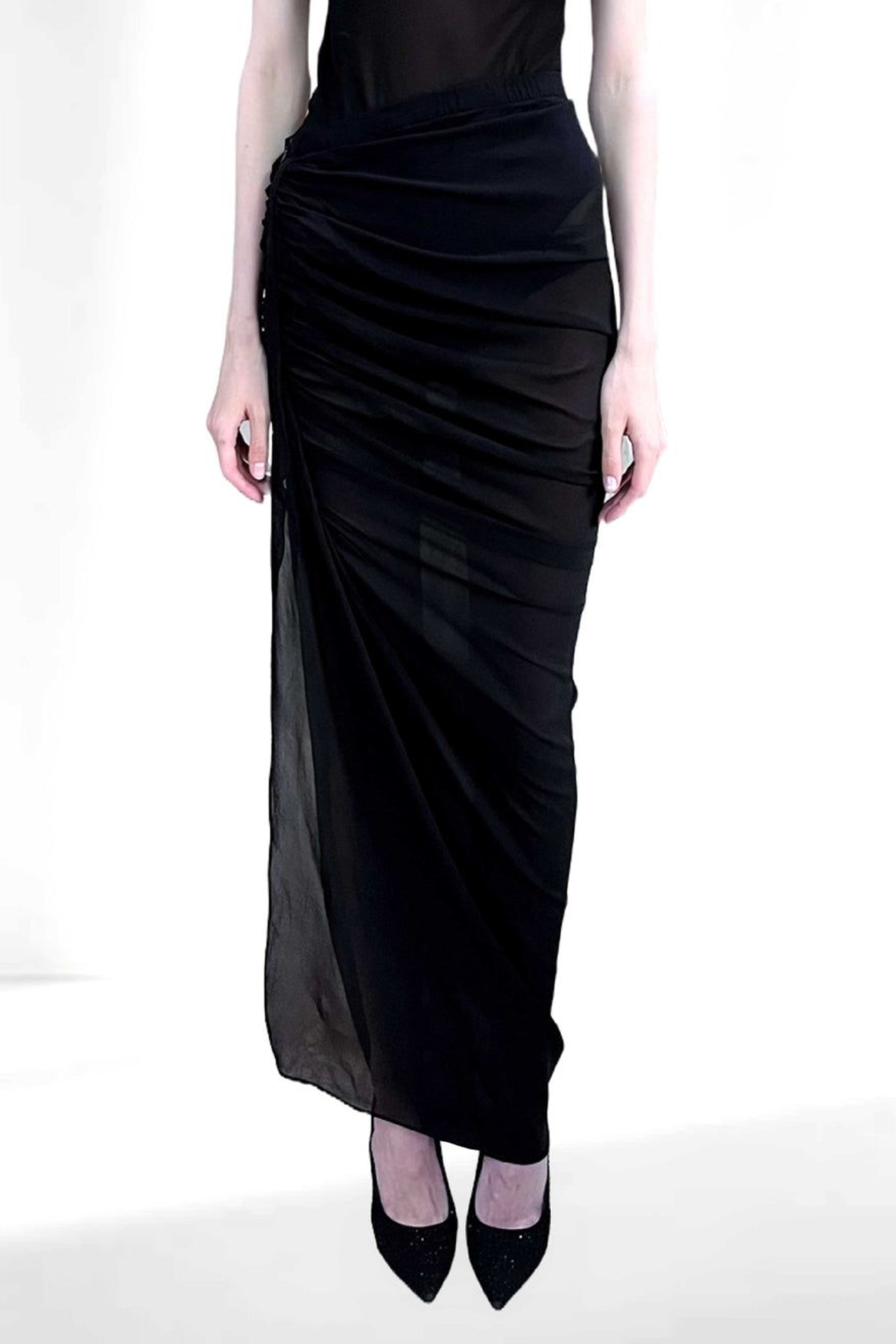 Pure Silk Drape Skirt