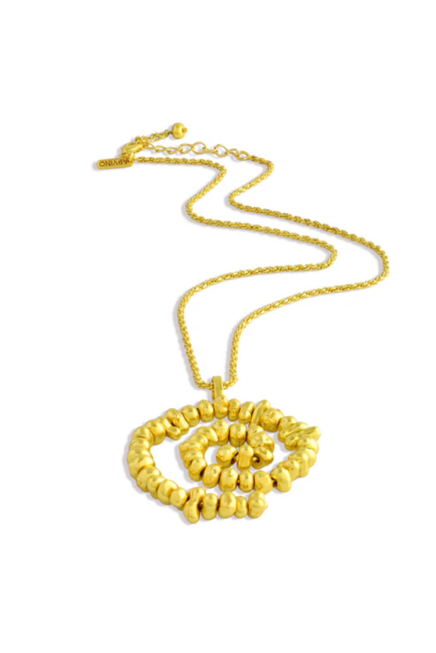 Molten Beaded Spiral Pendant
