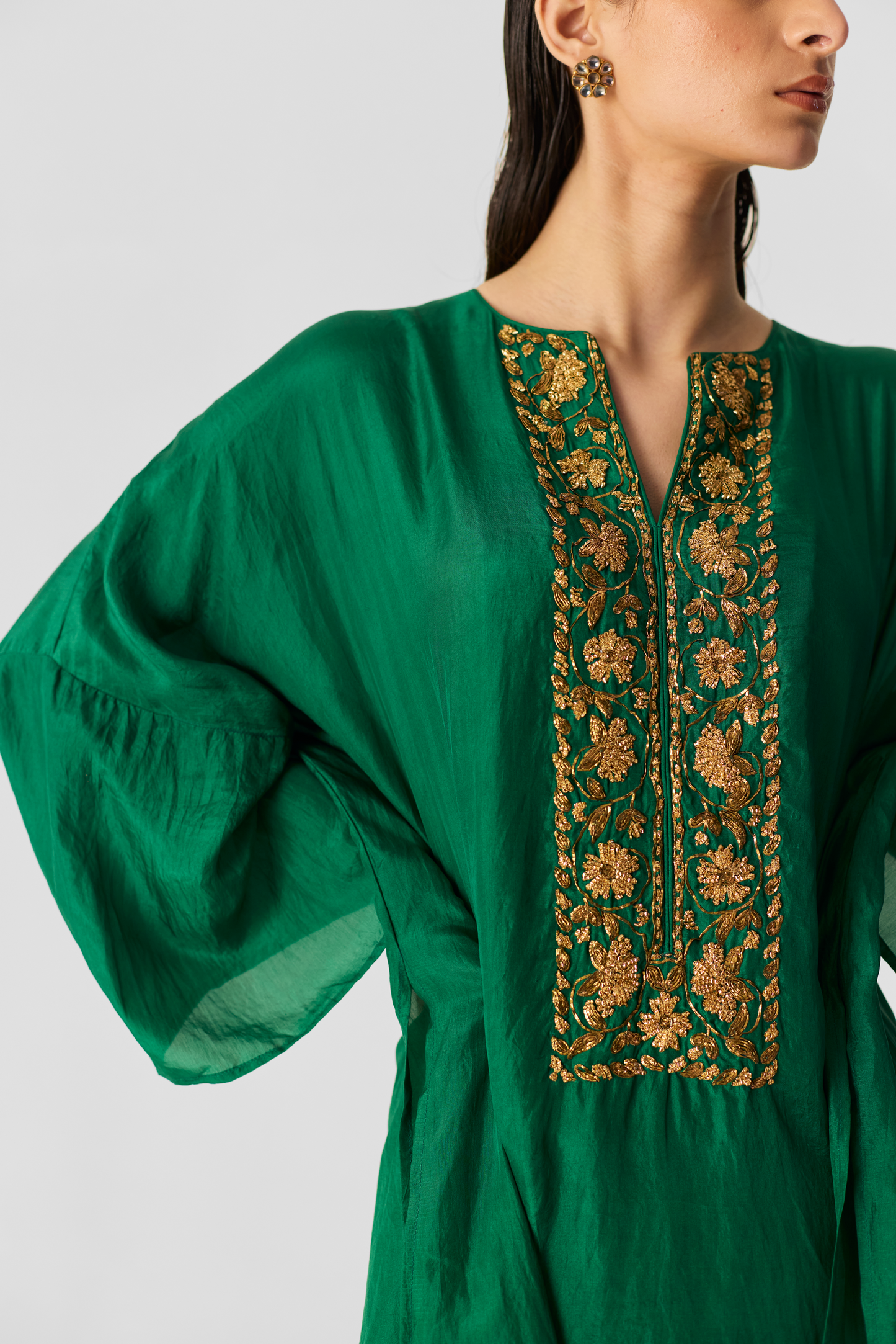 Royal Green Kaftan Set