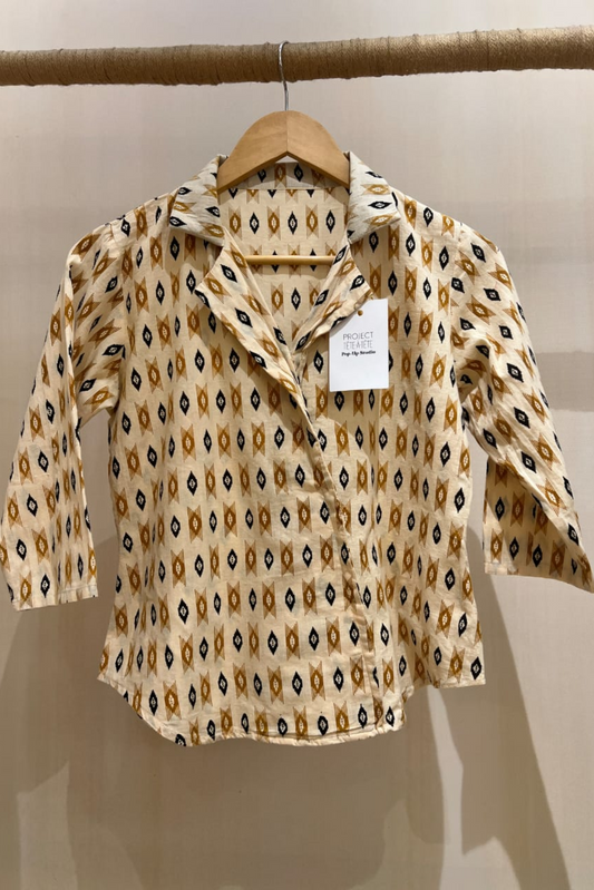 PRINTED COLLARED SHIRT