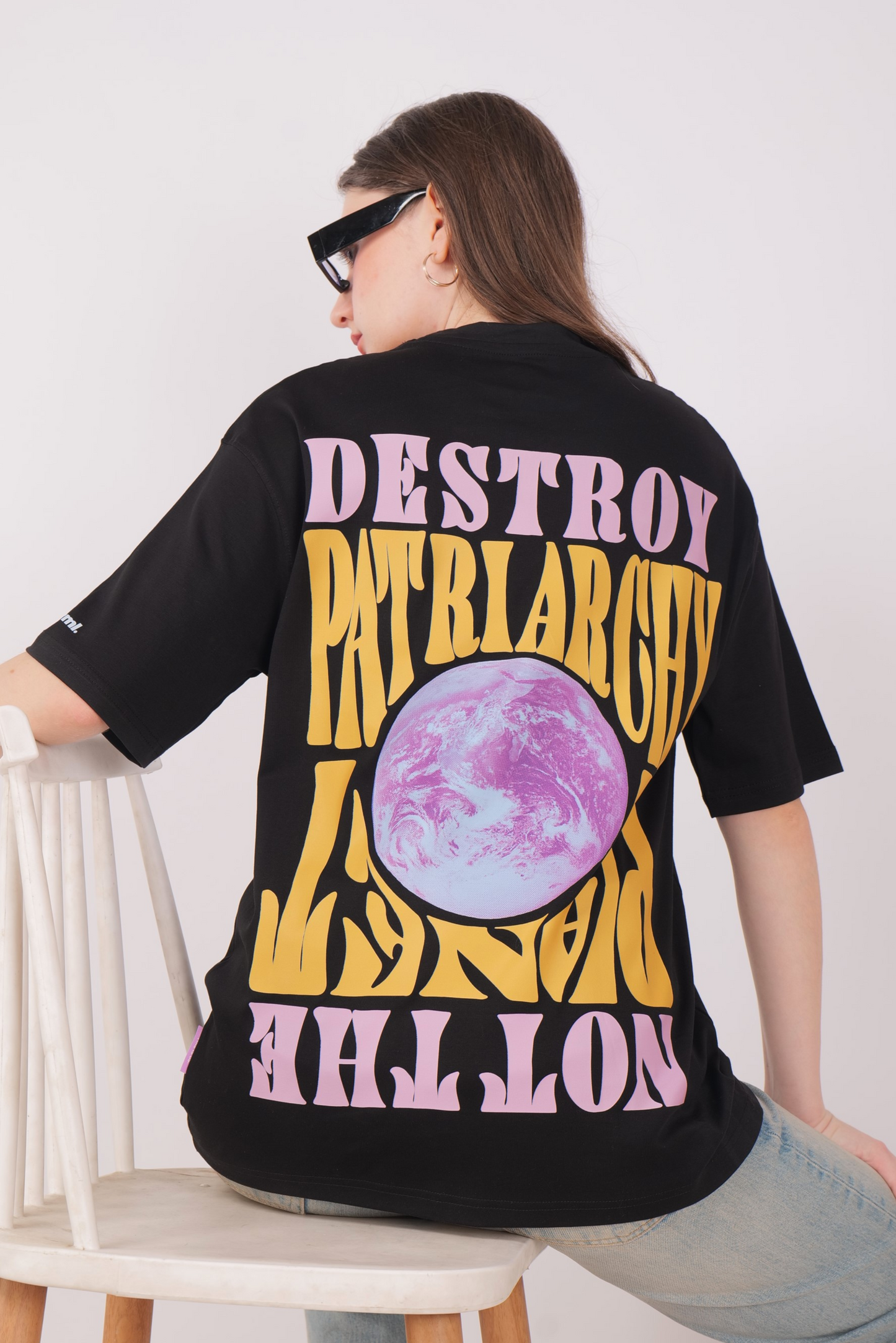Destroy Patriarchy Oversized Aesthetic T-shirt