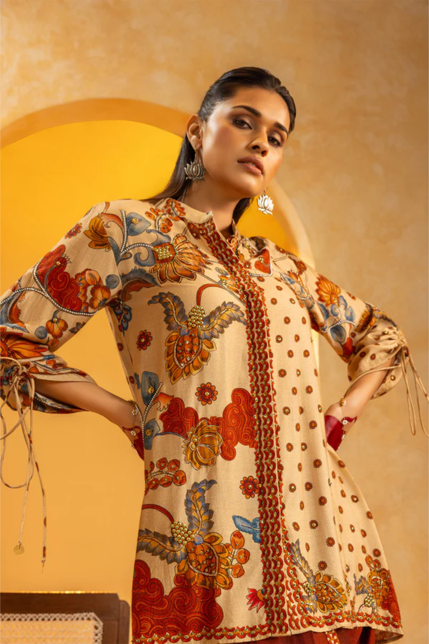 Rangtara embellished Dhoti set