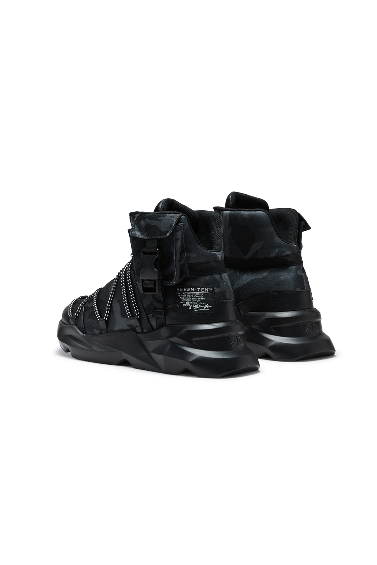 746 Ambush Black Chunky High-Top Sneakers
