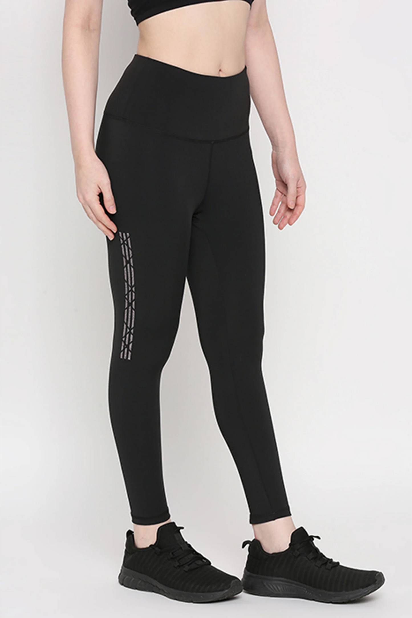 Tuna Active Black Leggings With Print