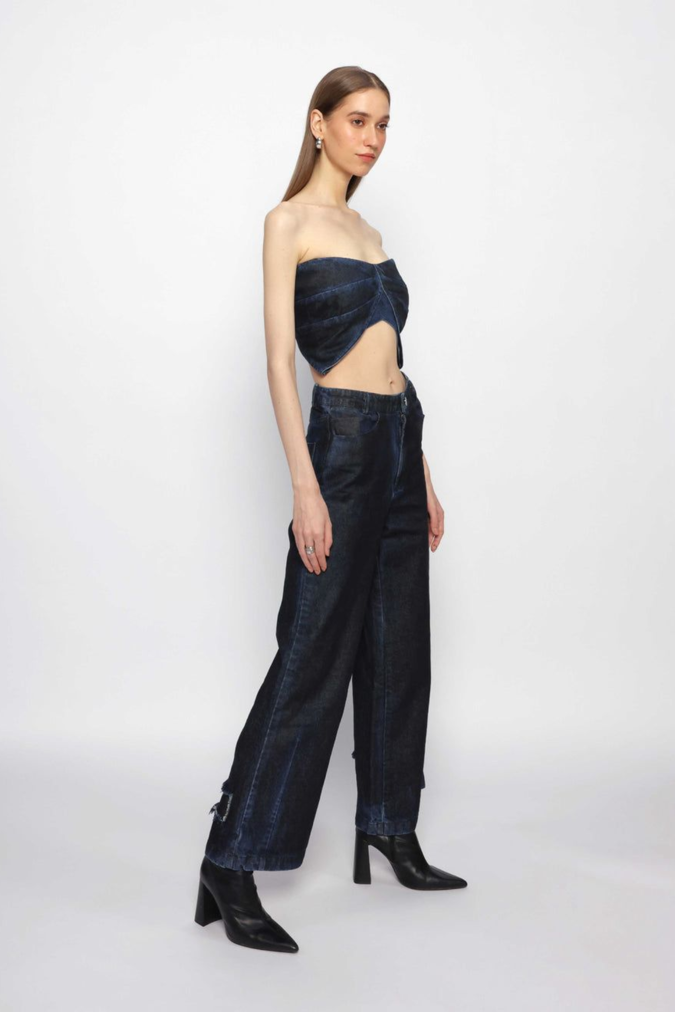 Diffused Denim Pants