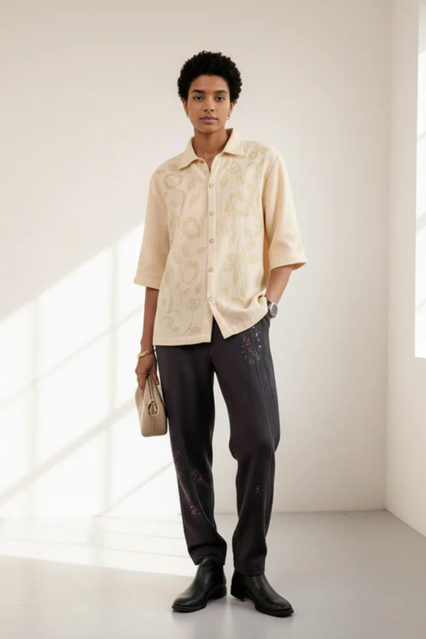 FLORIQUE BEIGE SHIRT
