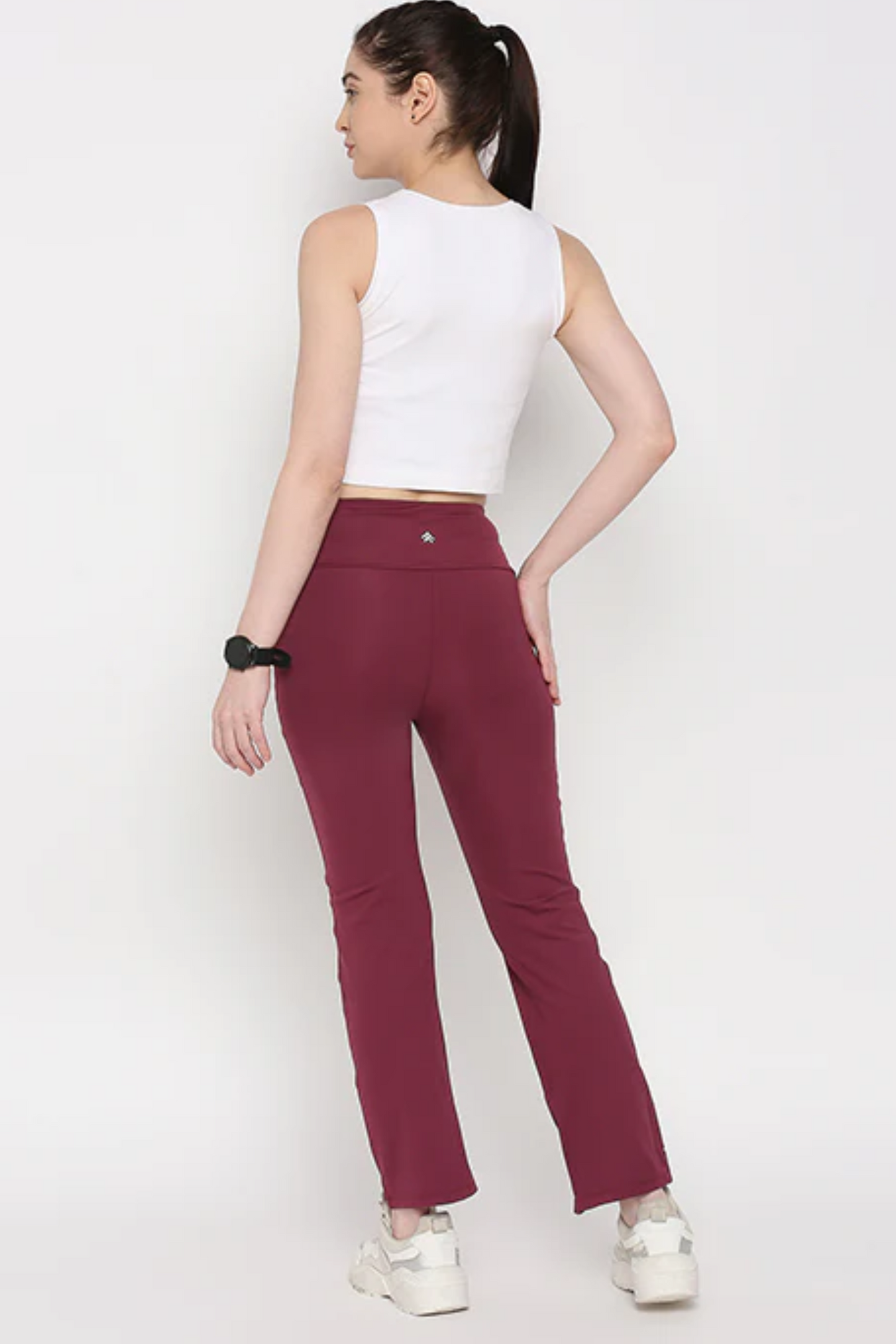 Tuna Active Wine Color Boot Cut Pants