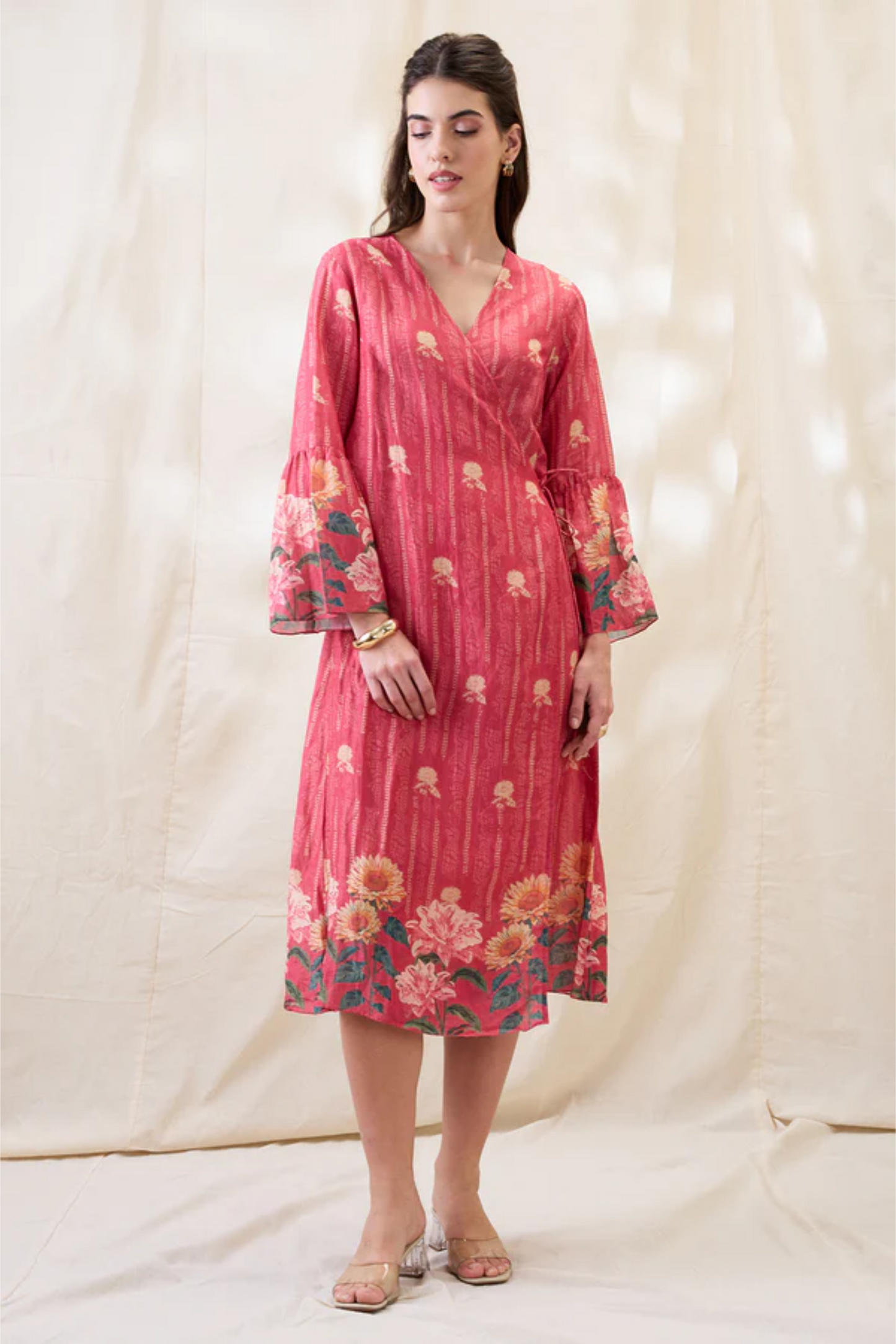 Ravya Front Overlapped Dress