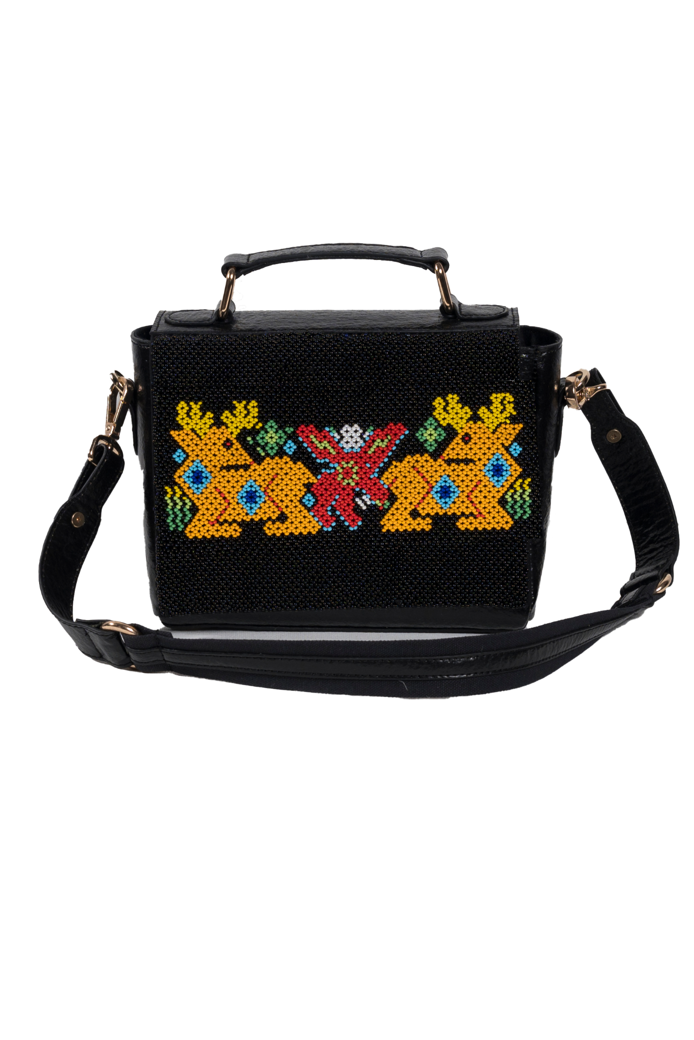 Dhara jungle beadwork purse