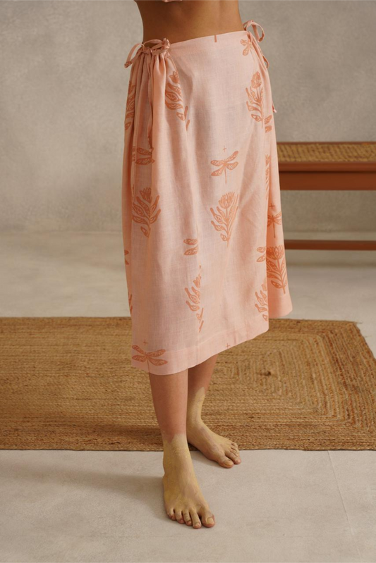 Grace Skirt - Salmon Pink