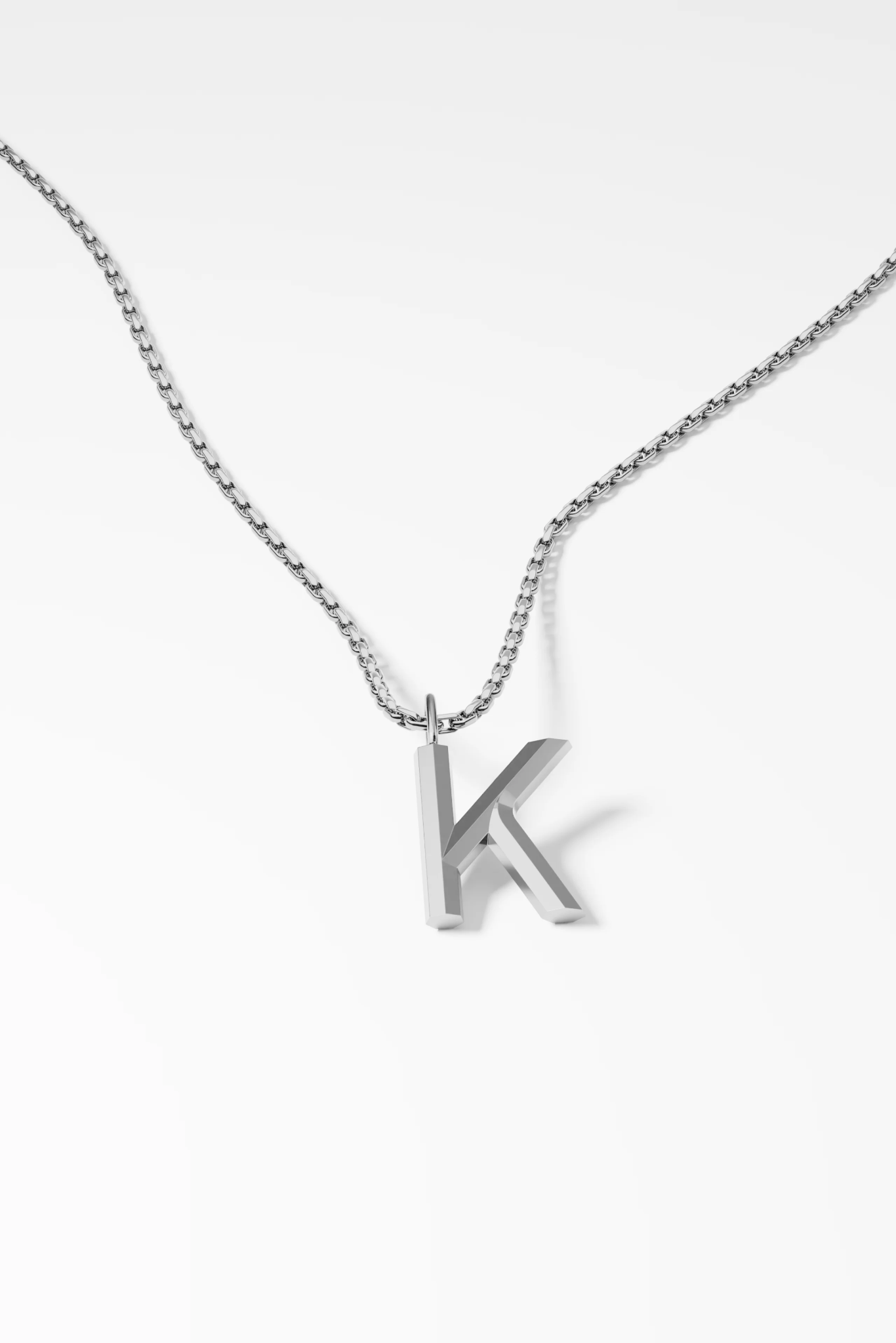 Bold Letter Necklace - K