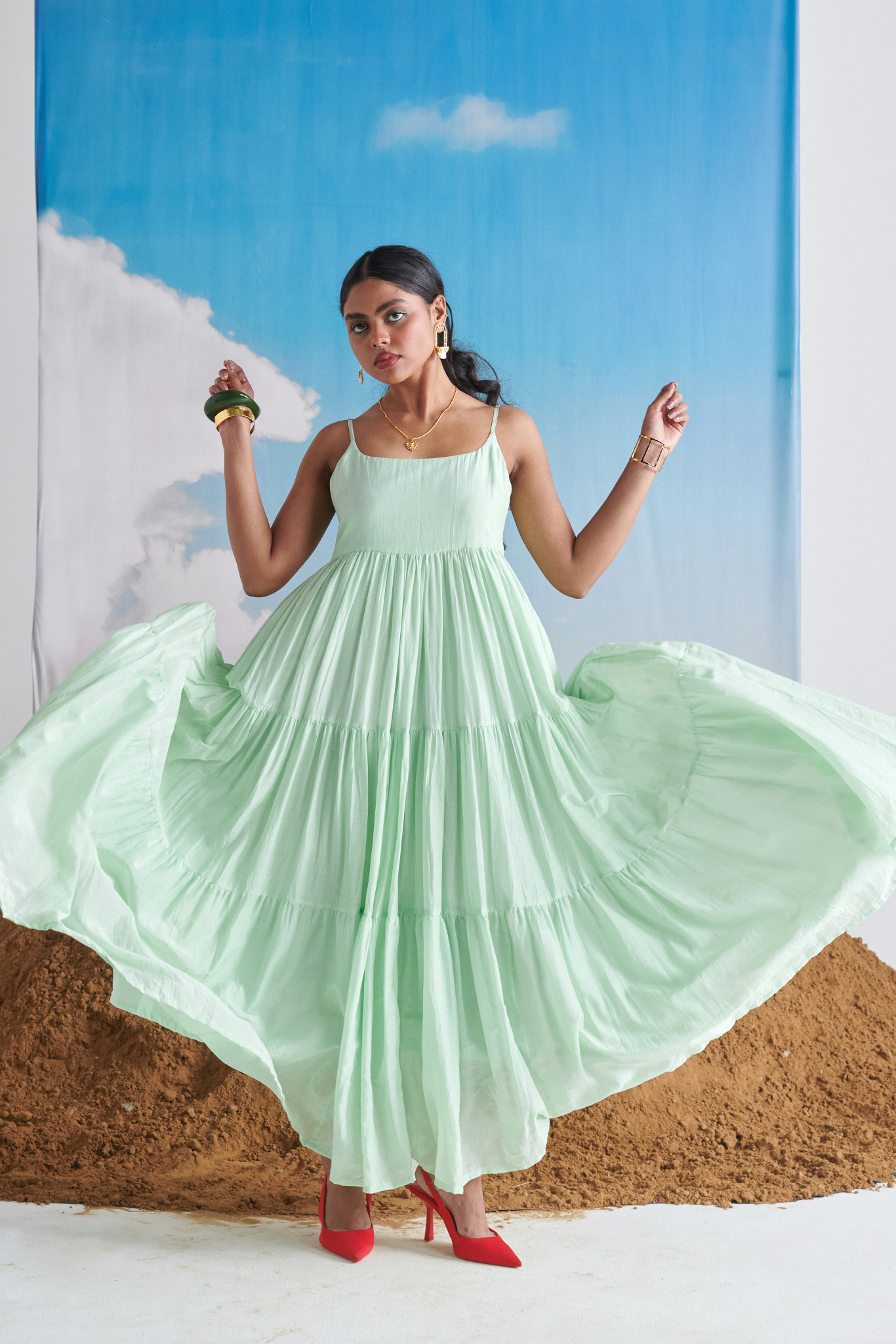 MINTY MEHFIL DRESS