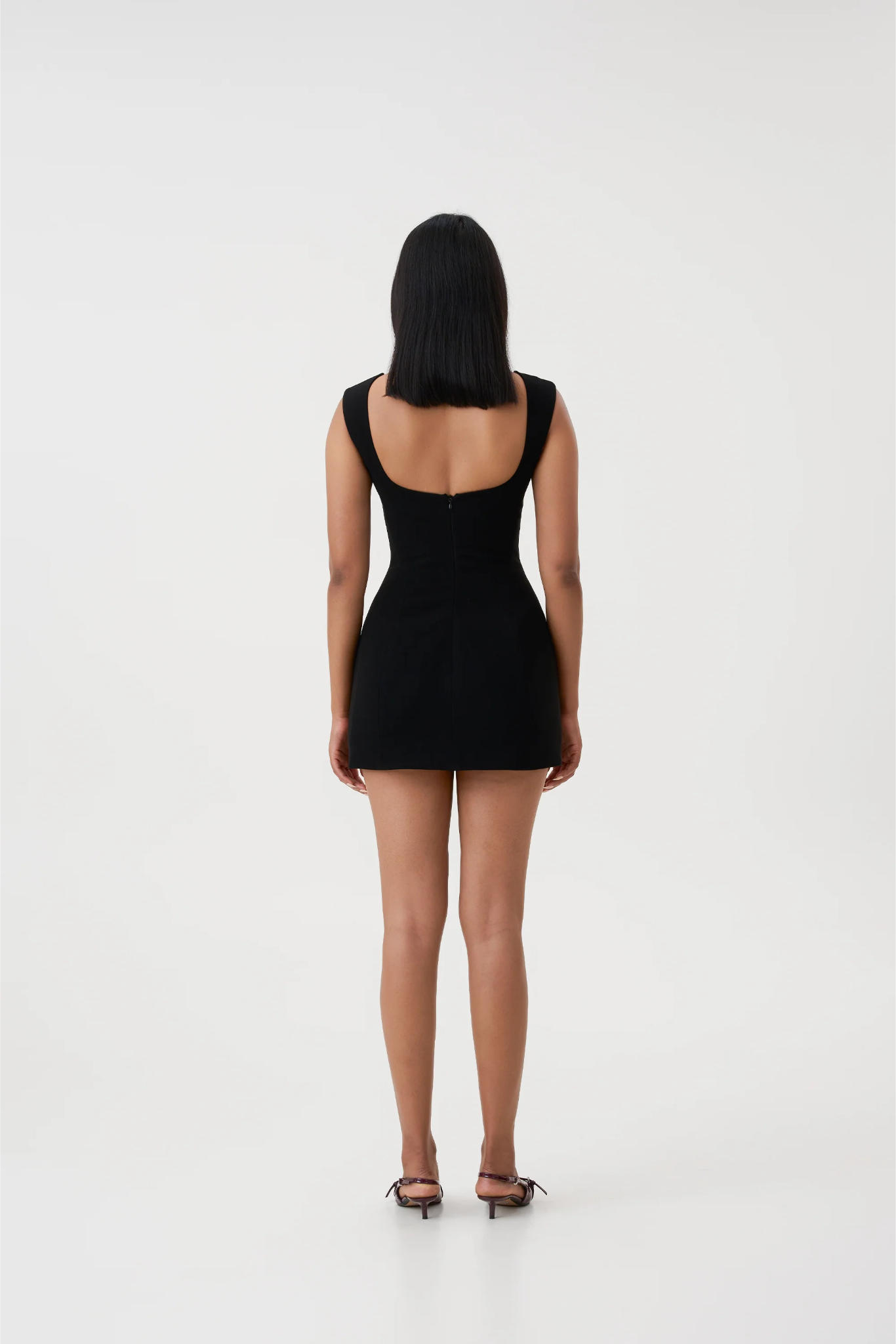 MEIRA CORSET MINI DRESS - BLACK