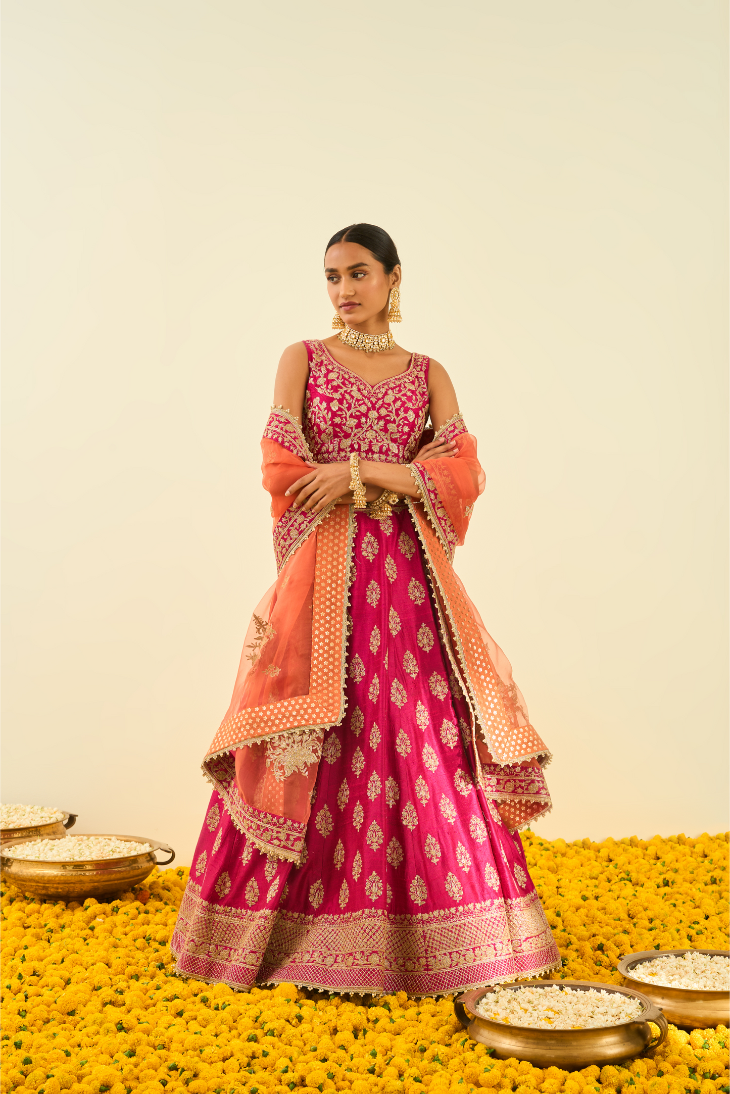 Masiah Lehenga with blouse and dupatta