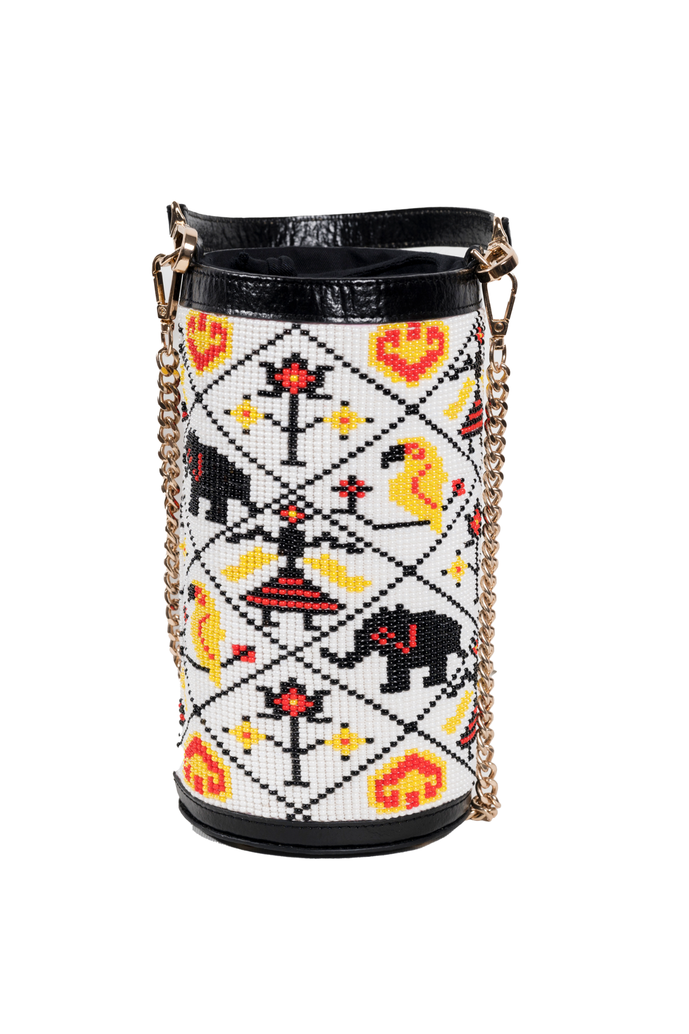 Amara Patola Bucket Bag - White