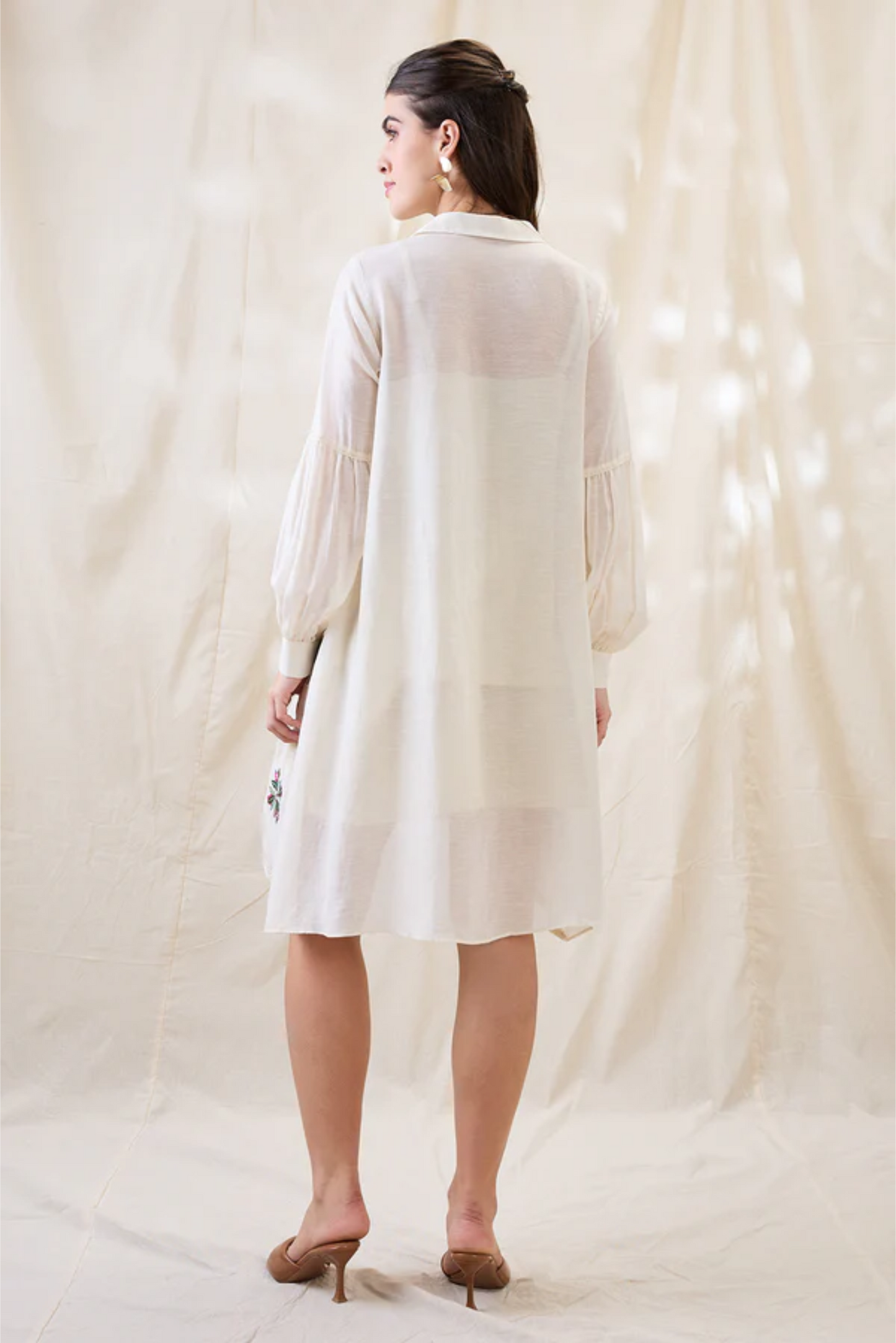 Gulzaar Appliqued A-line Dress