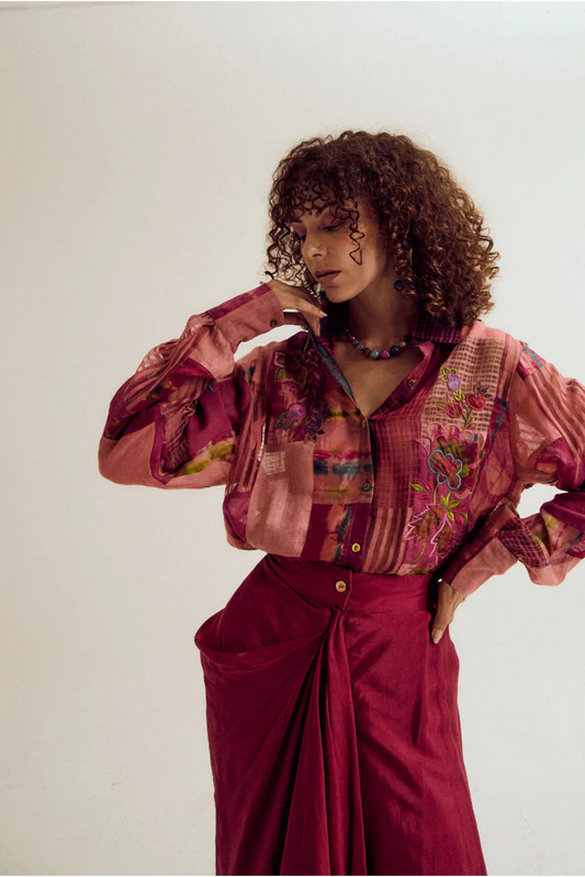 Paako Vinca Set- Fuchsia / Peach