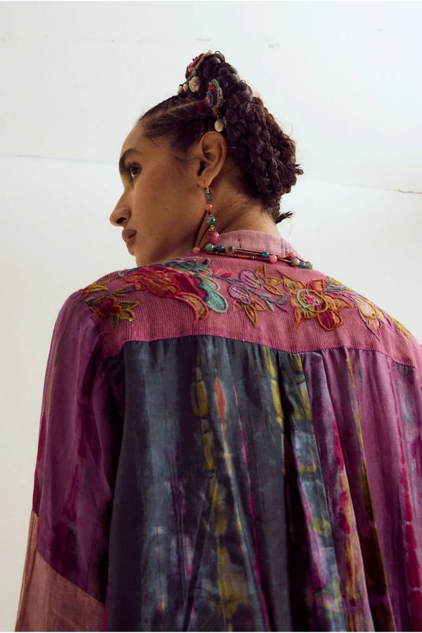 Shrub Rose Patchwork Co-ord set- Lavender / Blue