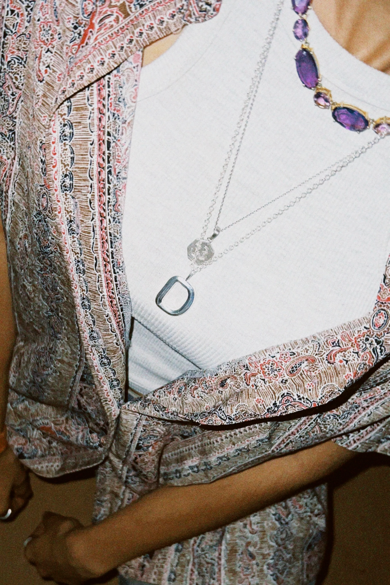 Bold Letter Necklace - D