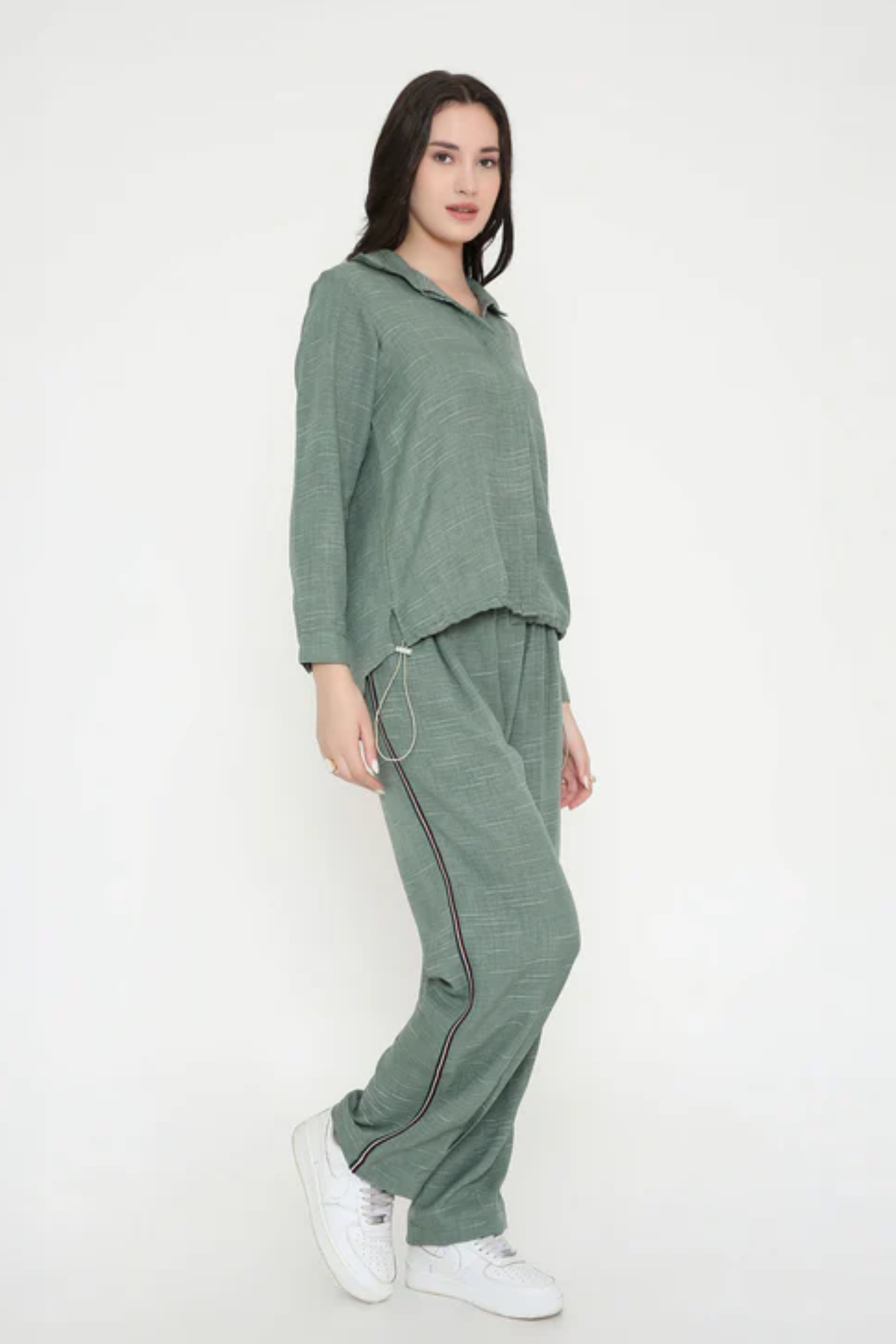 Moss Green Breezy Cord Set