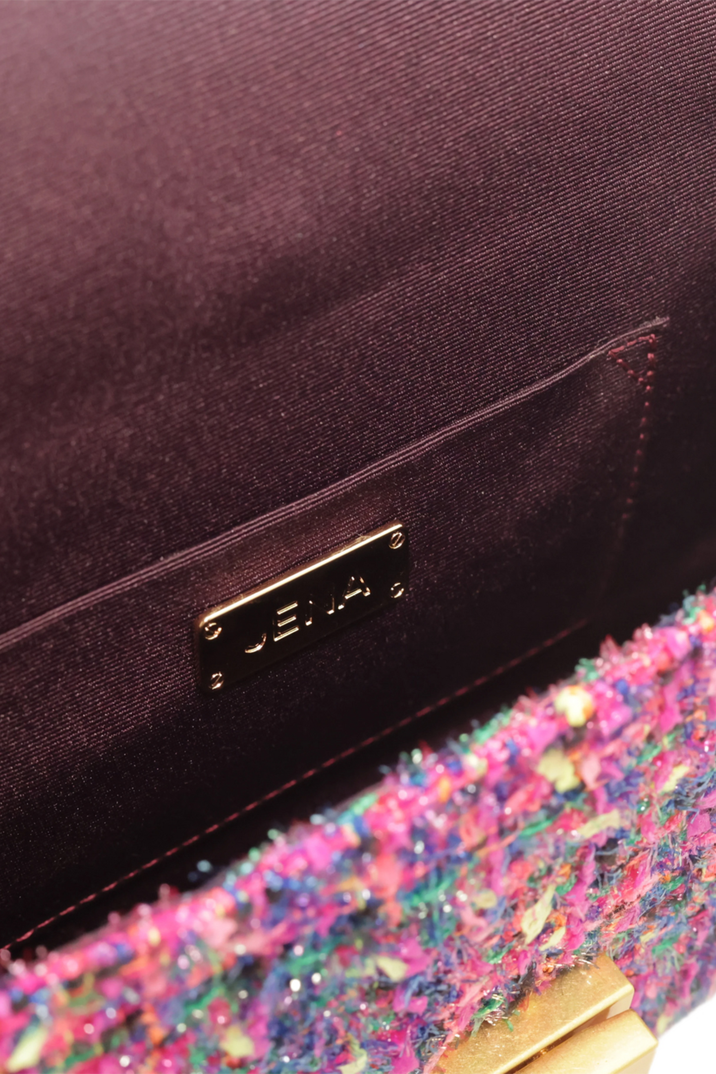 Boucle Fucia Clutch Bag