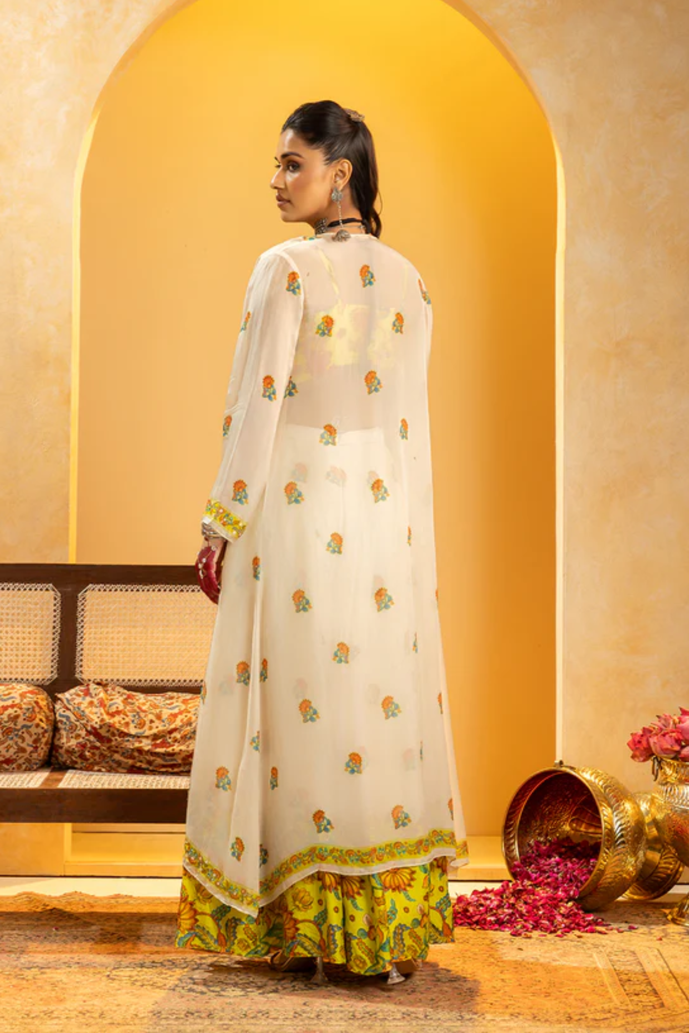 Rangtara embellished  pant set with jacket