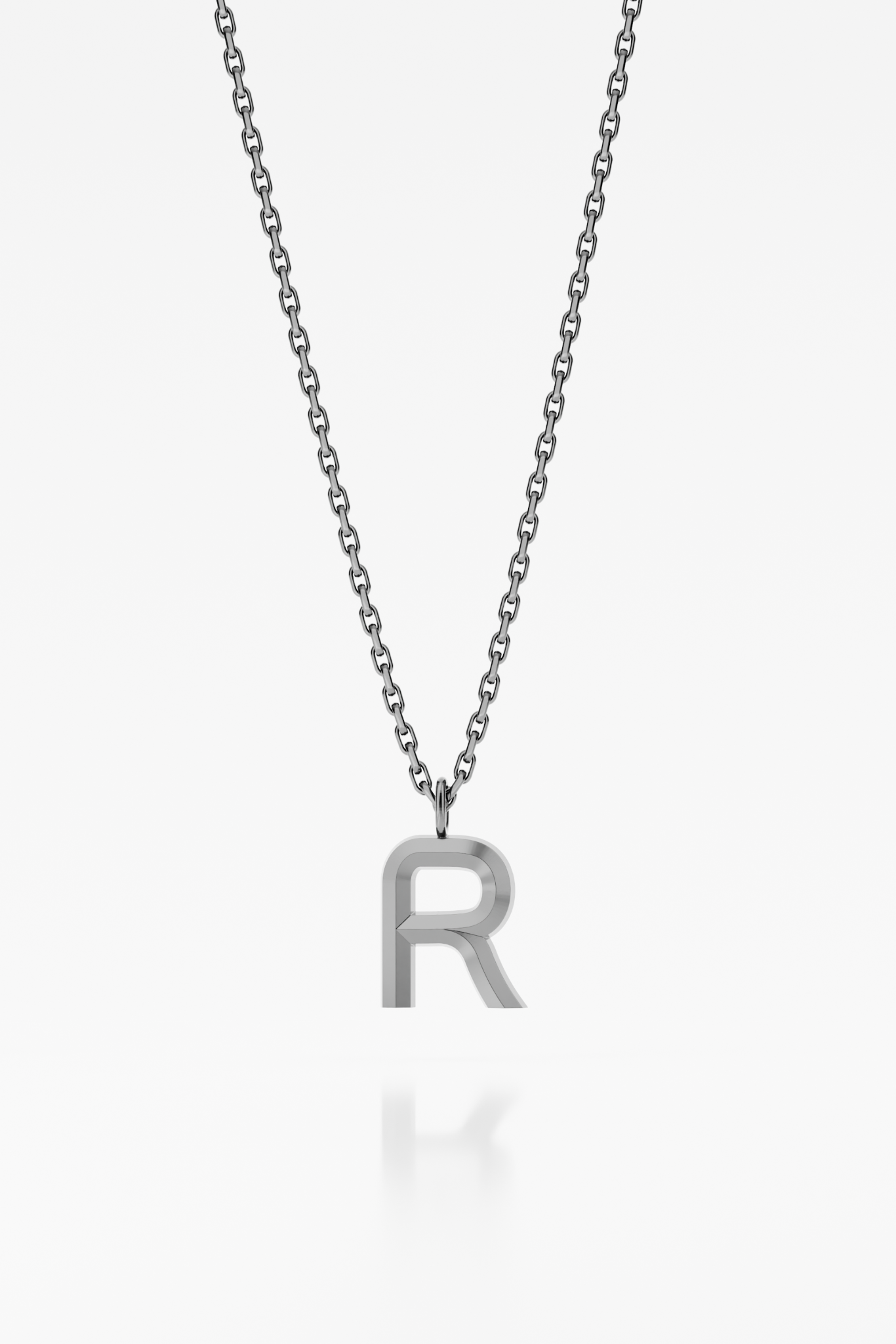 Bold Letter Necklace - R