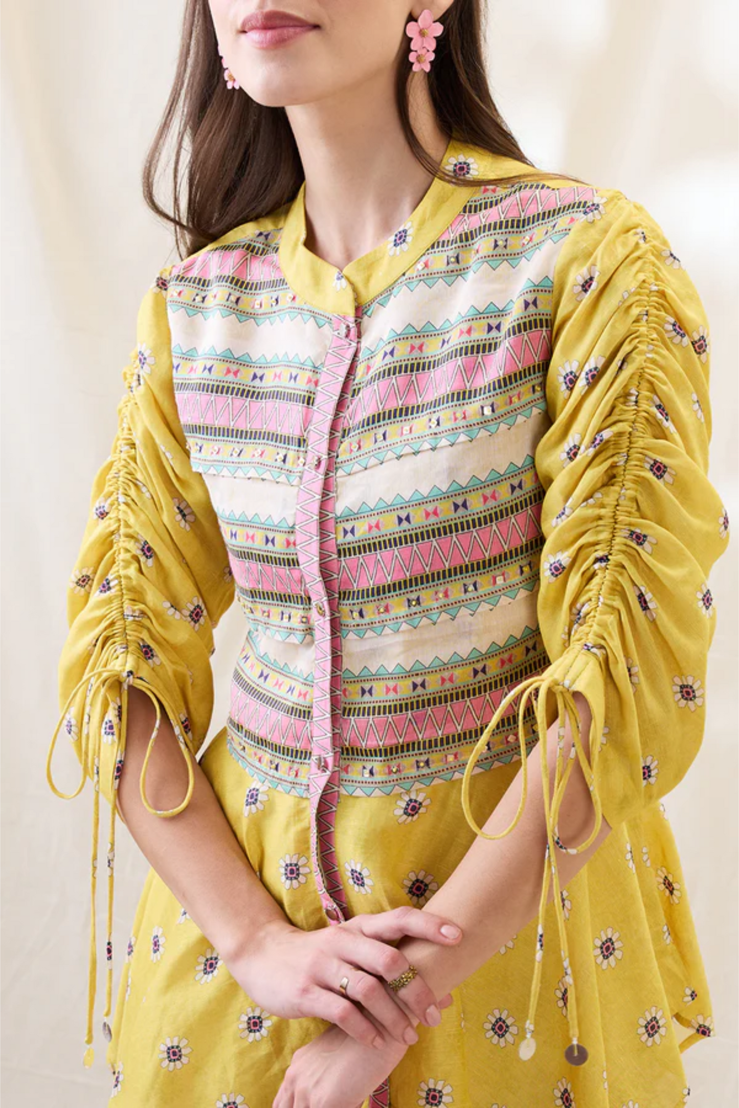 Nooma Printed Handkerchief Top with Pants