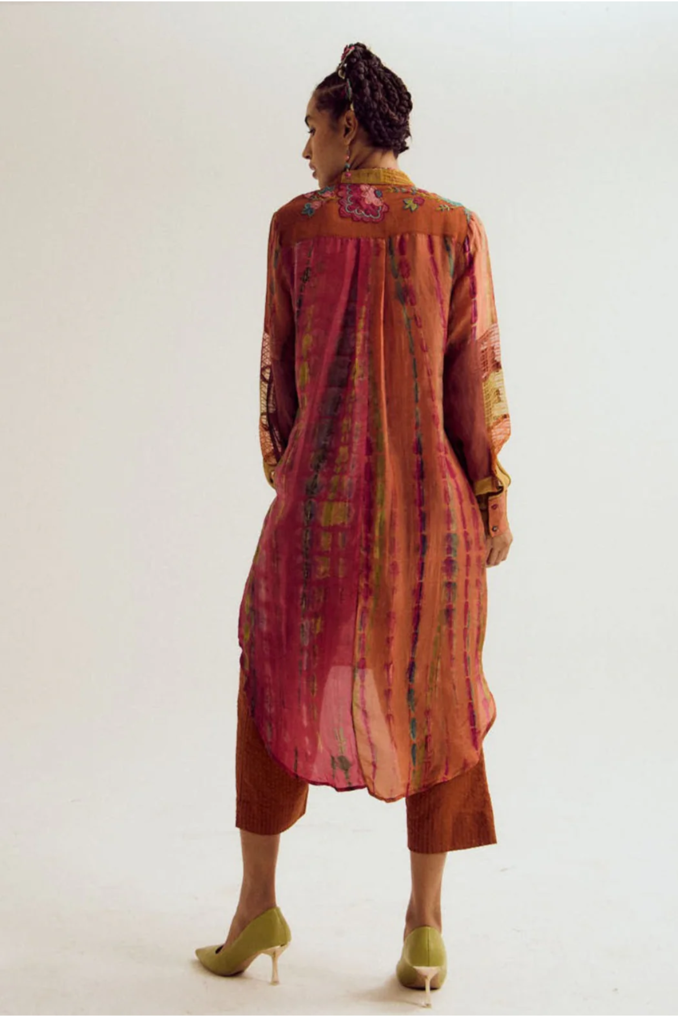 Shrub Rose Patchwork Co-ord Set- Rust / Orange