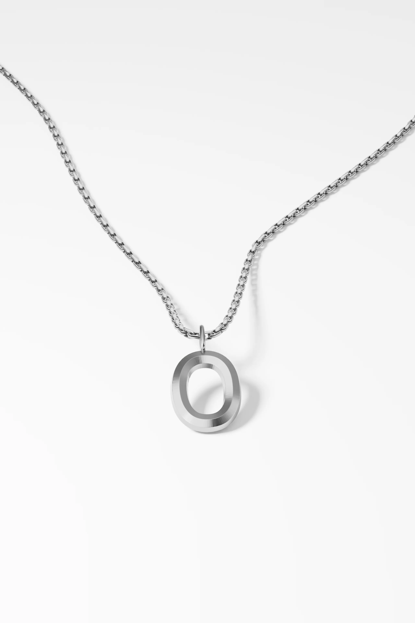 Bold Letter Necklace - O