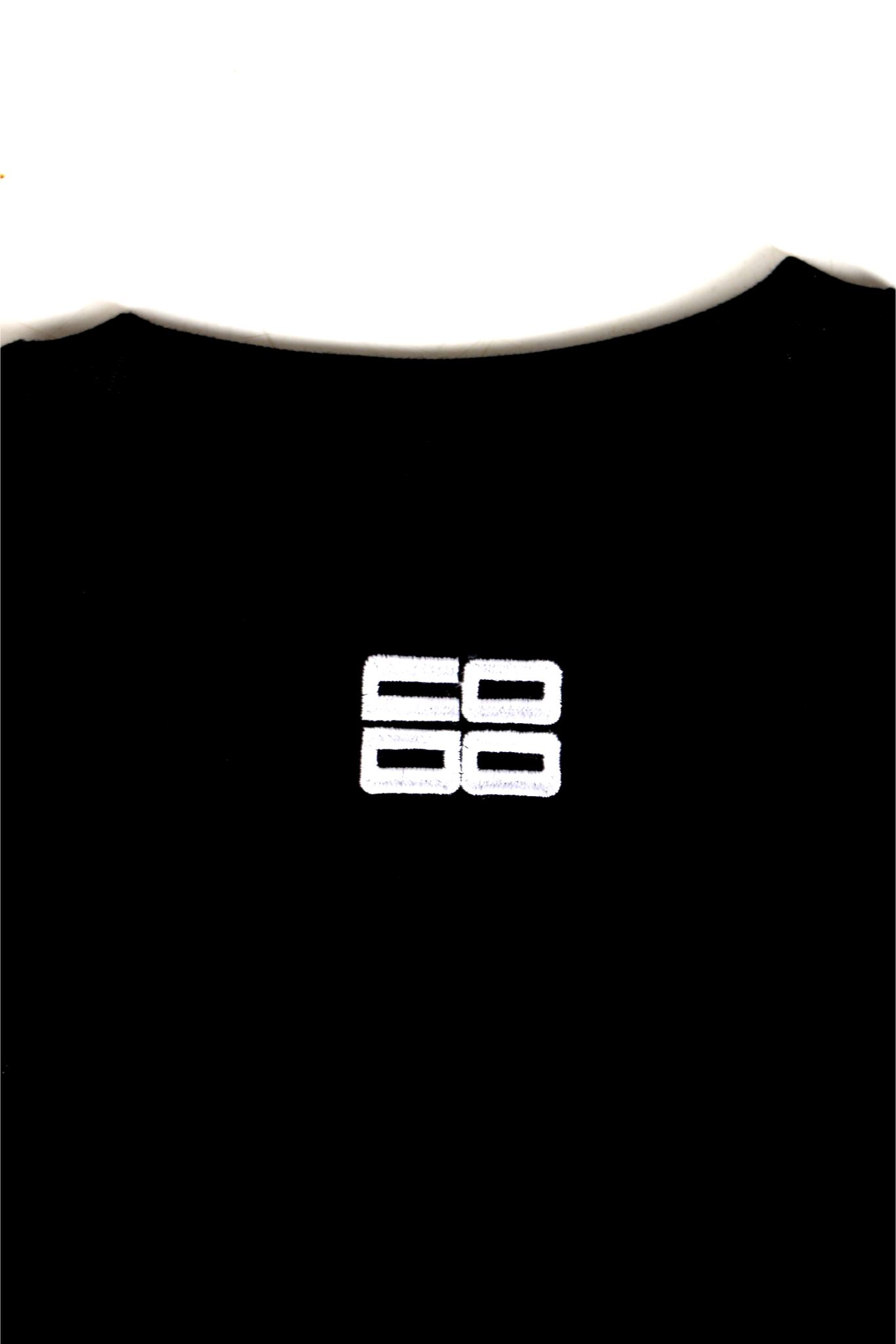 Roze Claw Black French Terry Cotton Embroidered Tee