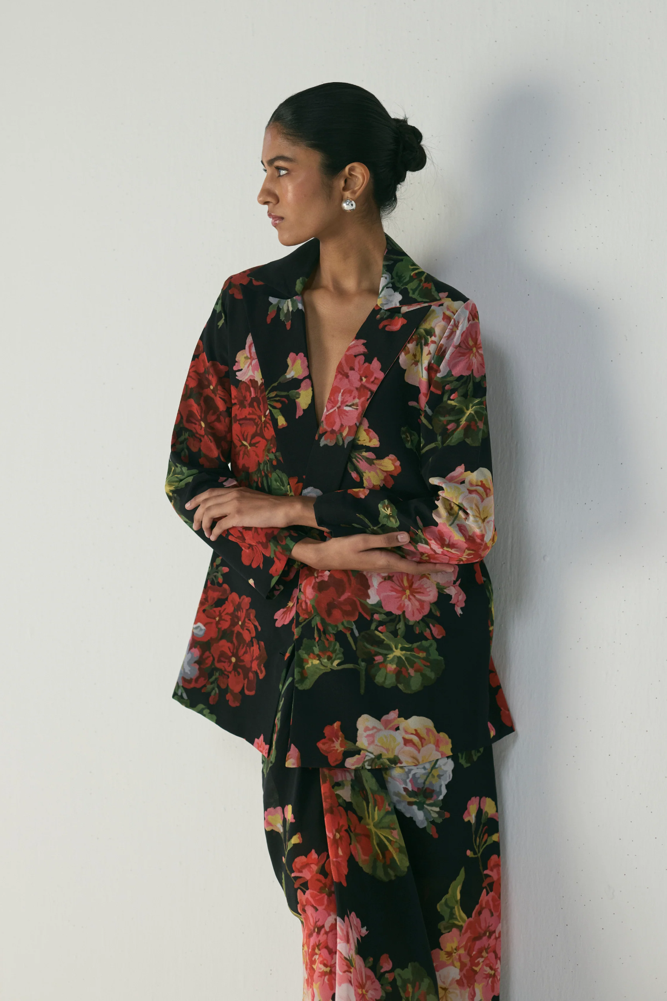 BLOODY MARY BLAZER & KNOTTED SKIRT SET