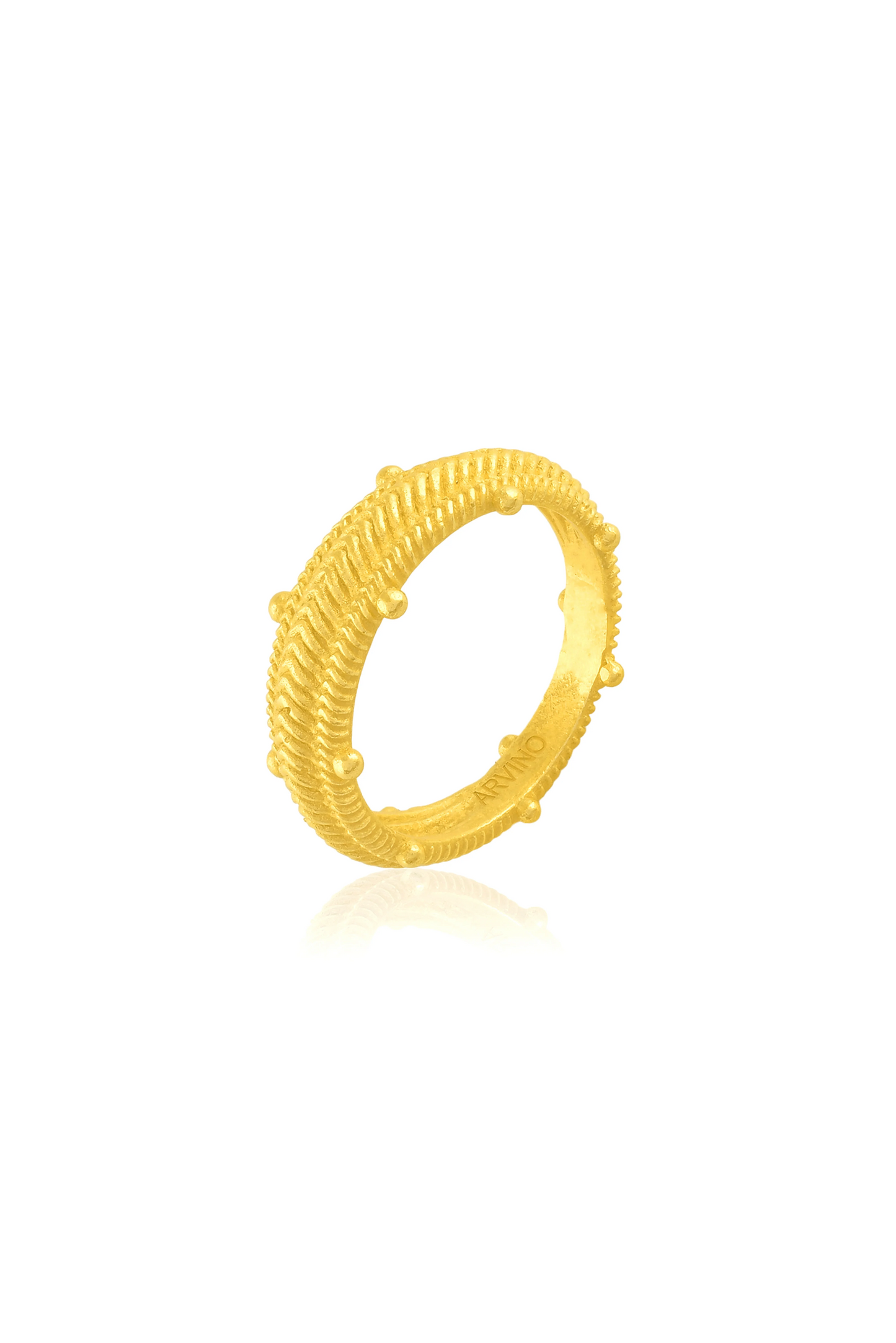 Dotted Carved Ring