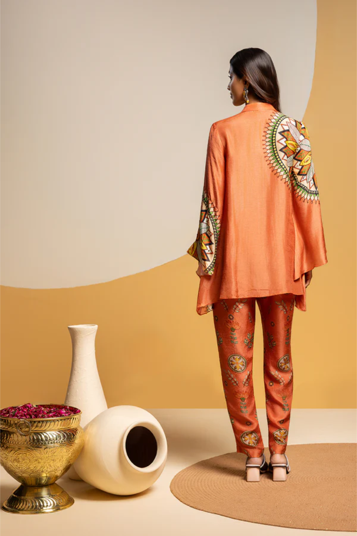 Taarani Embellished kimono co-ord set