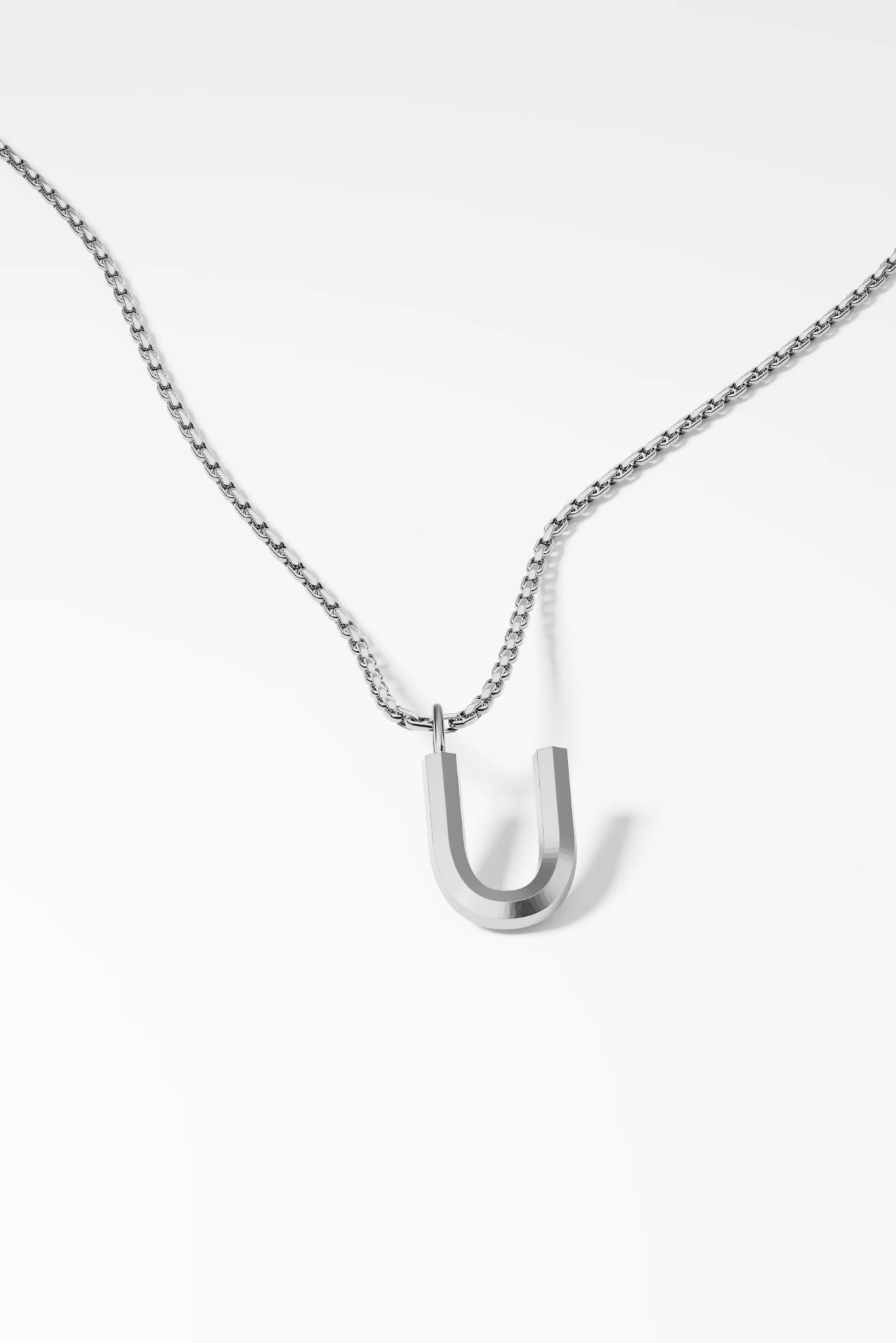 Bold Letter Necklace - U