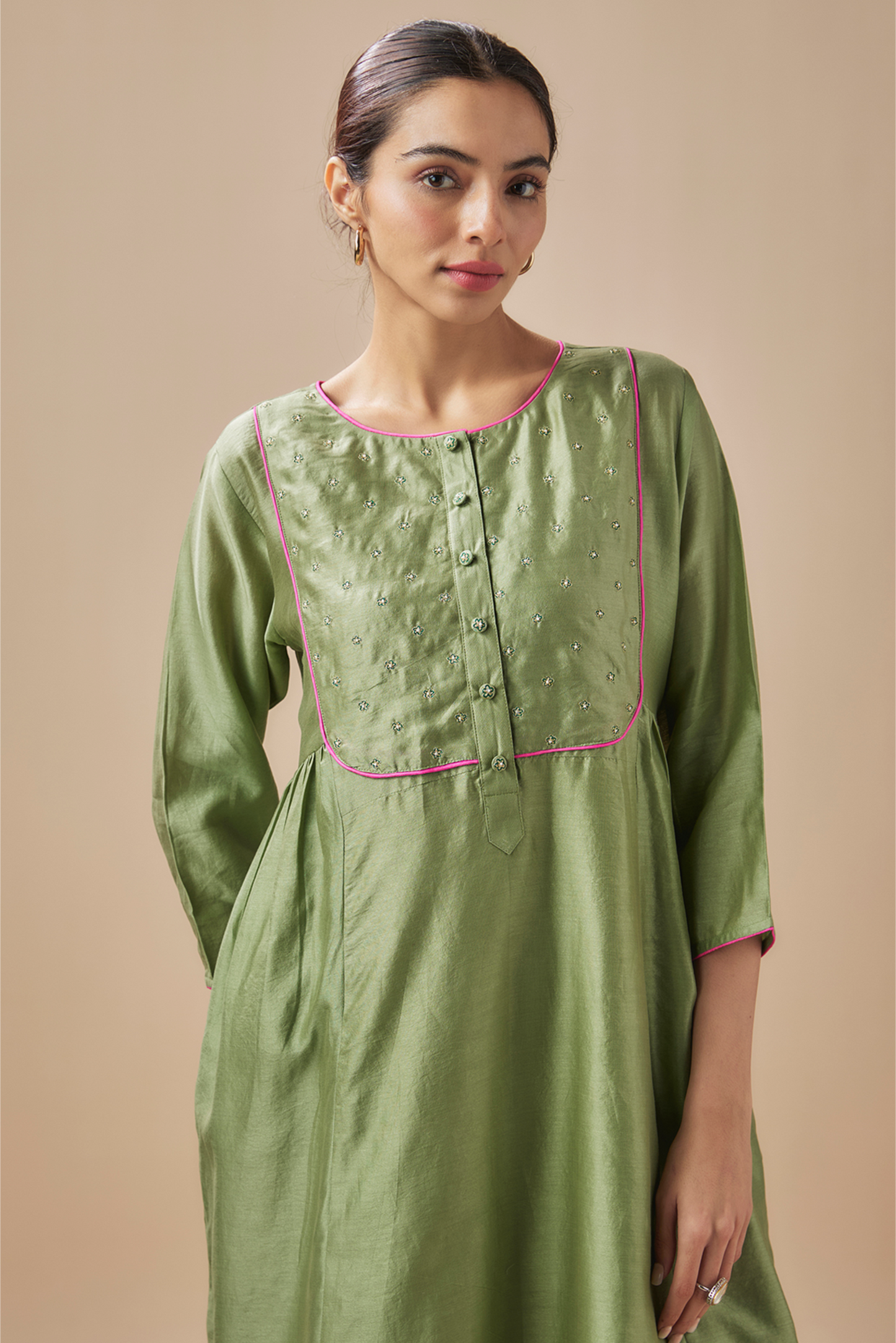 Rama Green Dress and Pant