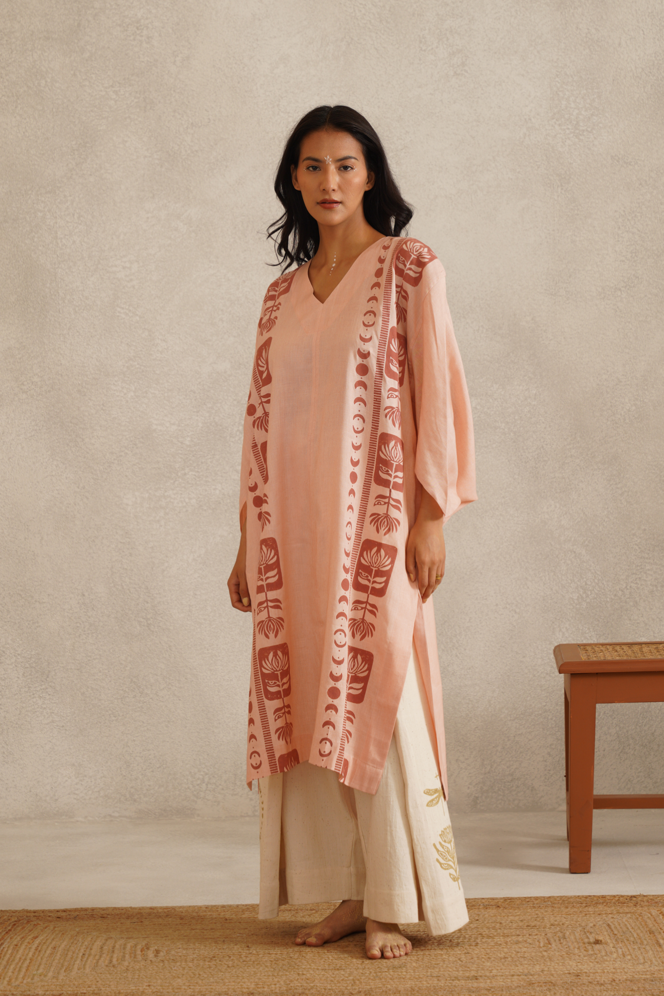 Solace Kurta - Salmon Pink