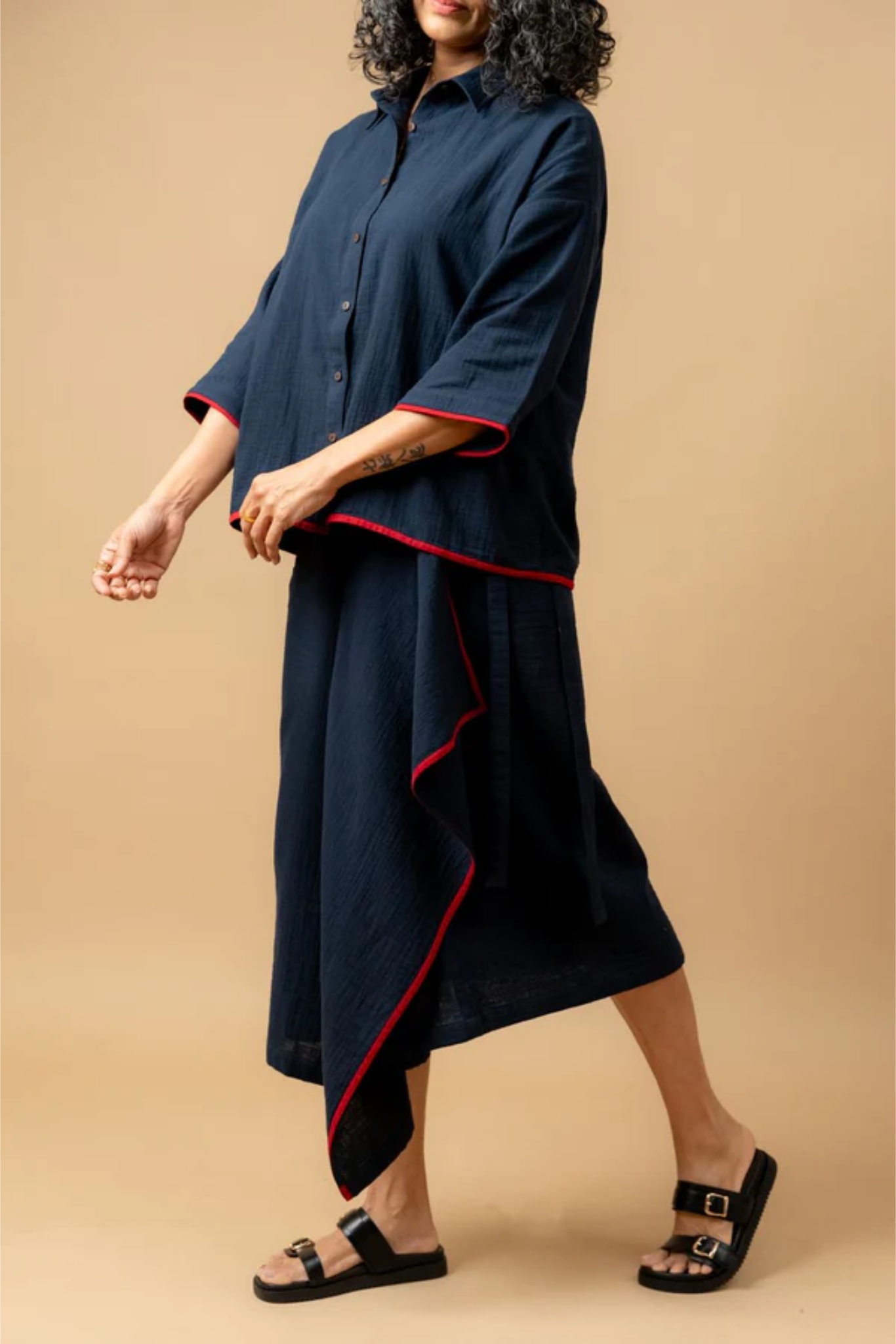 SHIRIN BLUE OVERSIZED SHIRT