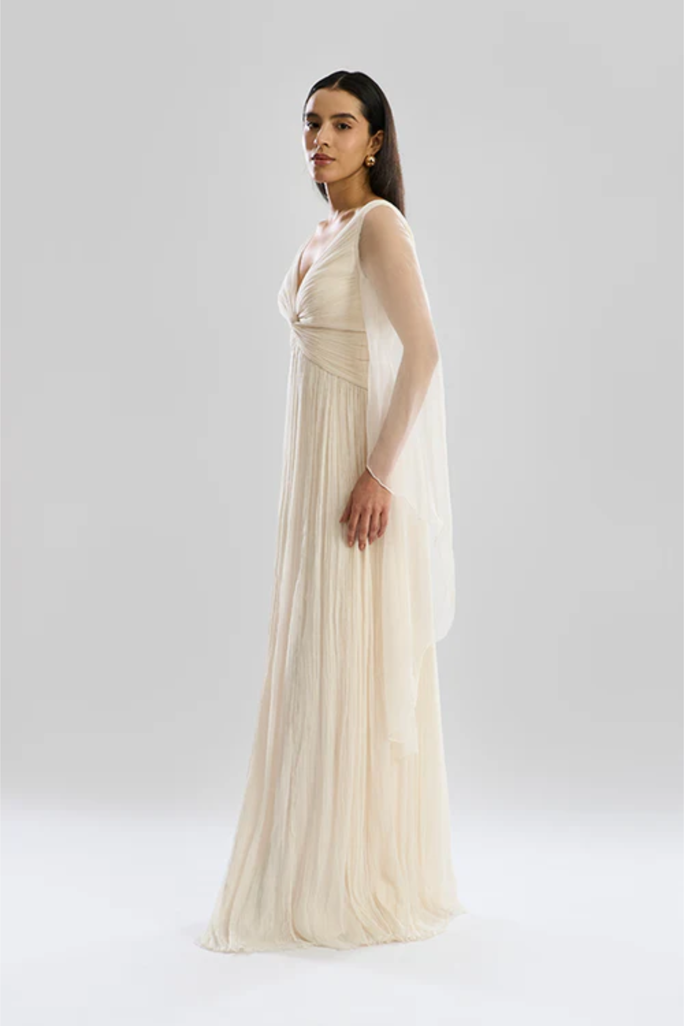 Dream Dress with Waterfall Sleeves