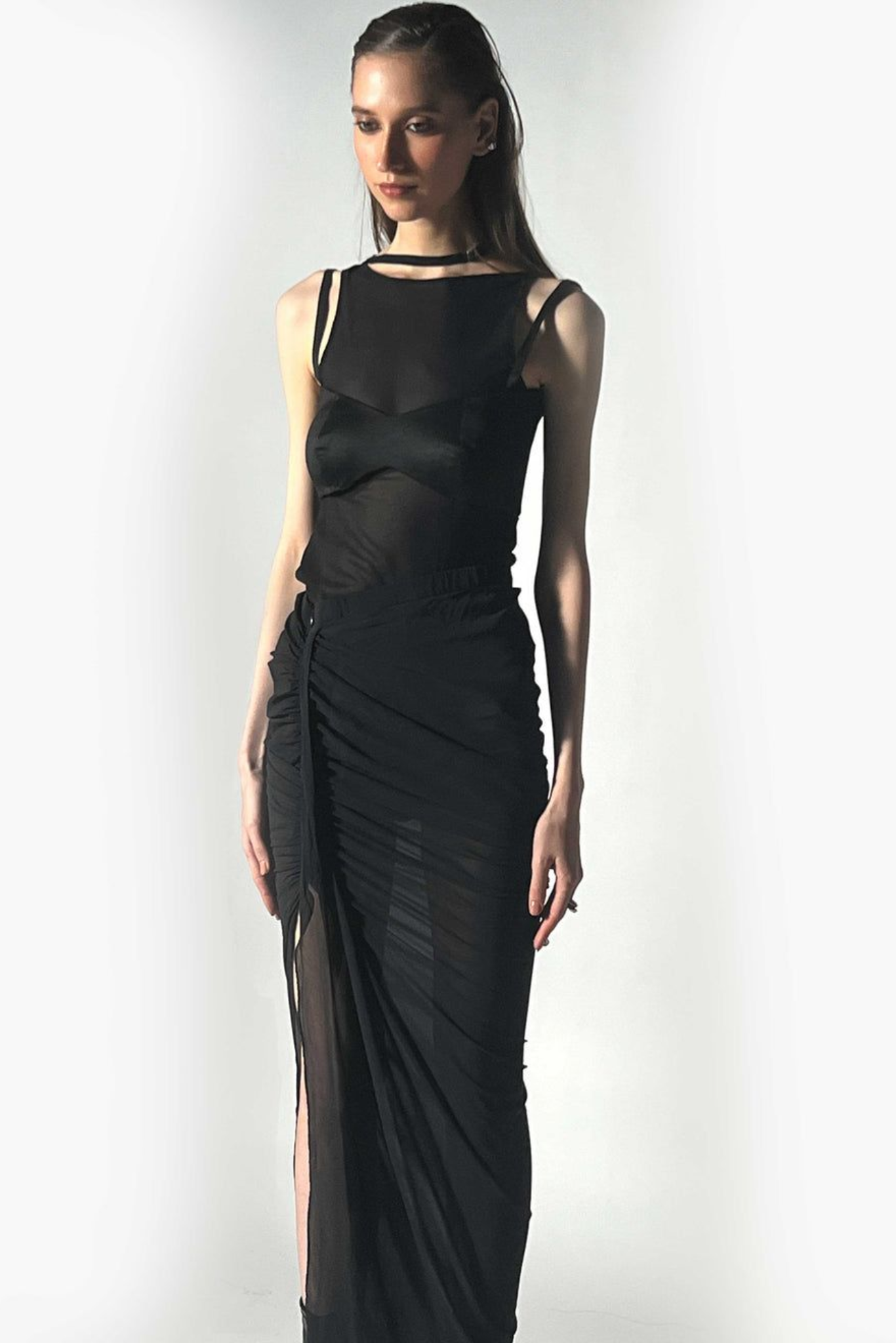 Pure Silk Drape Skirt