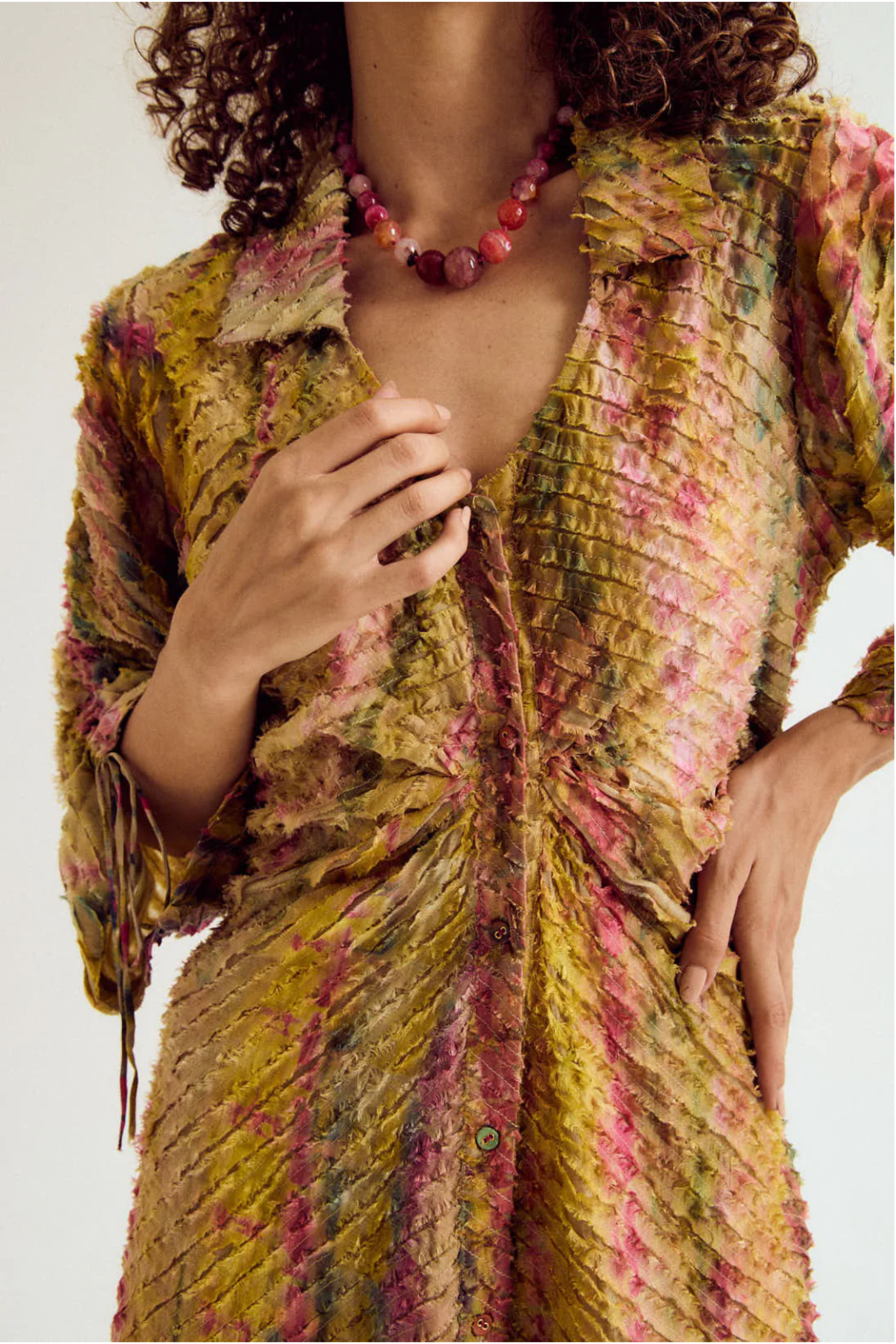 Lantern Textured Dress