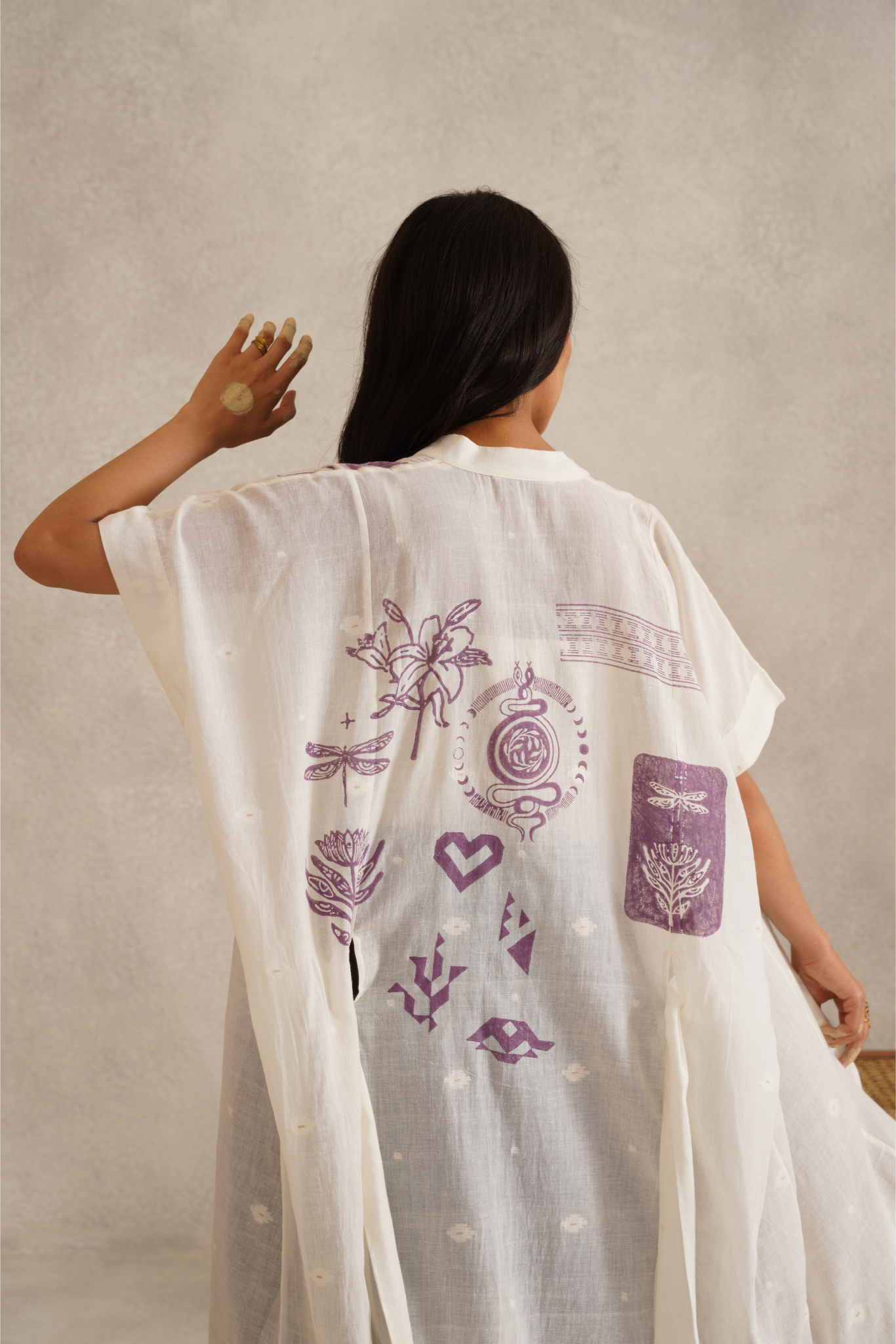 Flow Kaftan - White